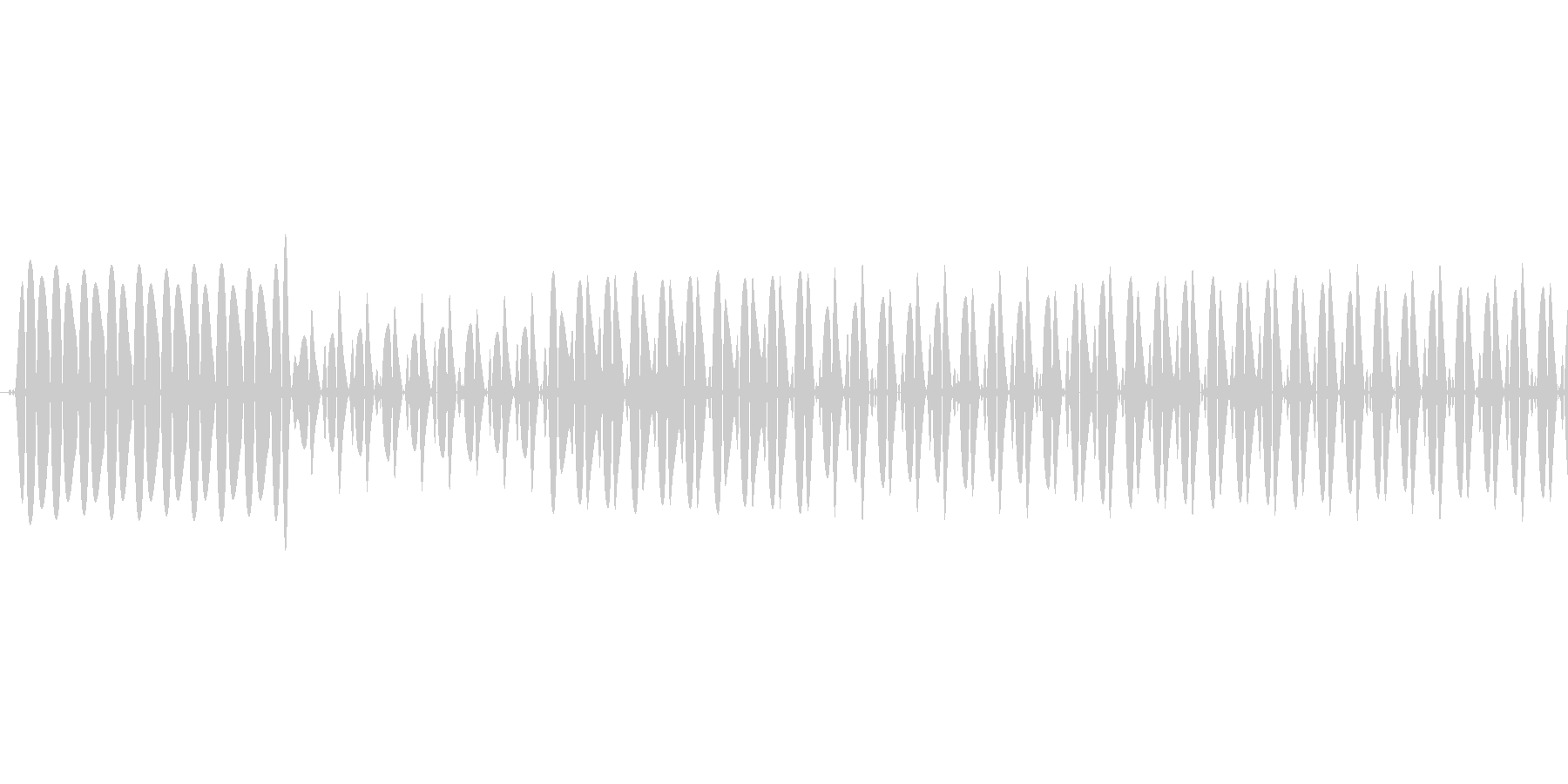 アプリのタッチ音の未再生の波形