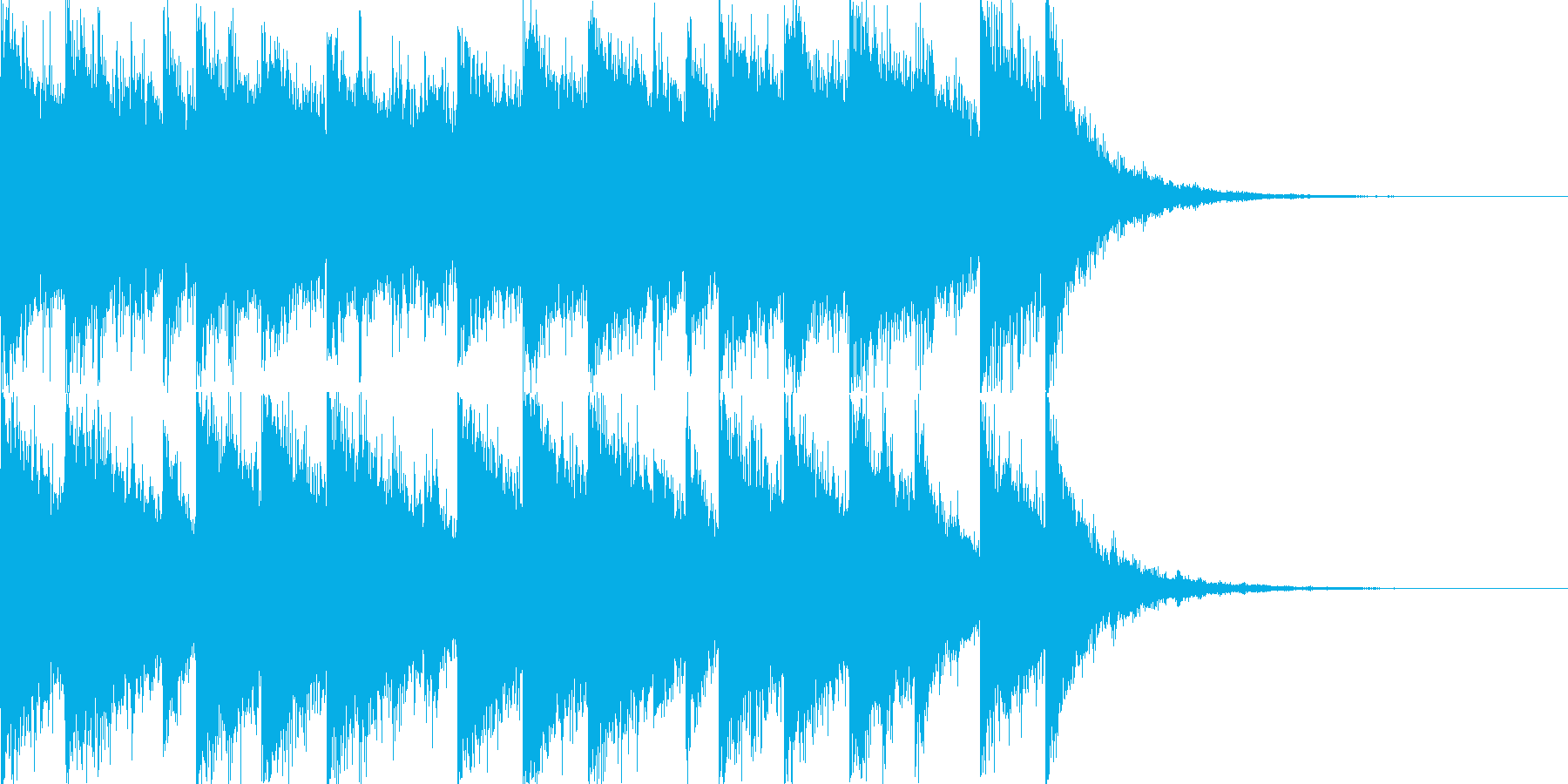 かっこいいさわやかな10秒EDMジングルの再生済みの波形