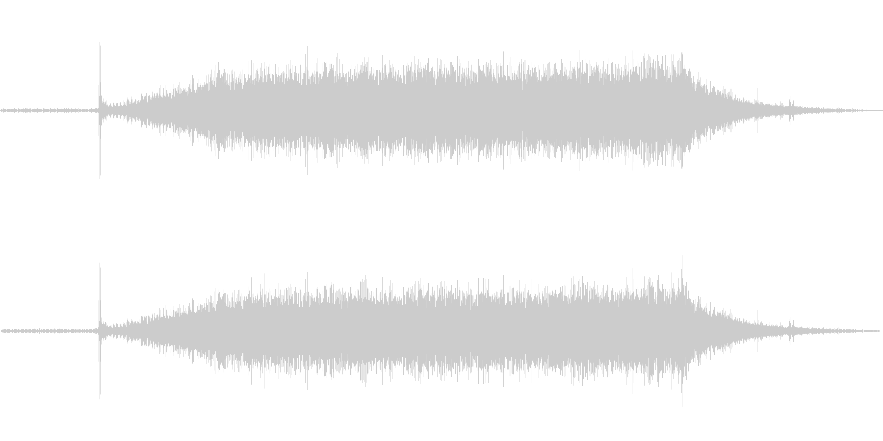 ドライヤーの音。の未再生の波形