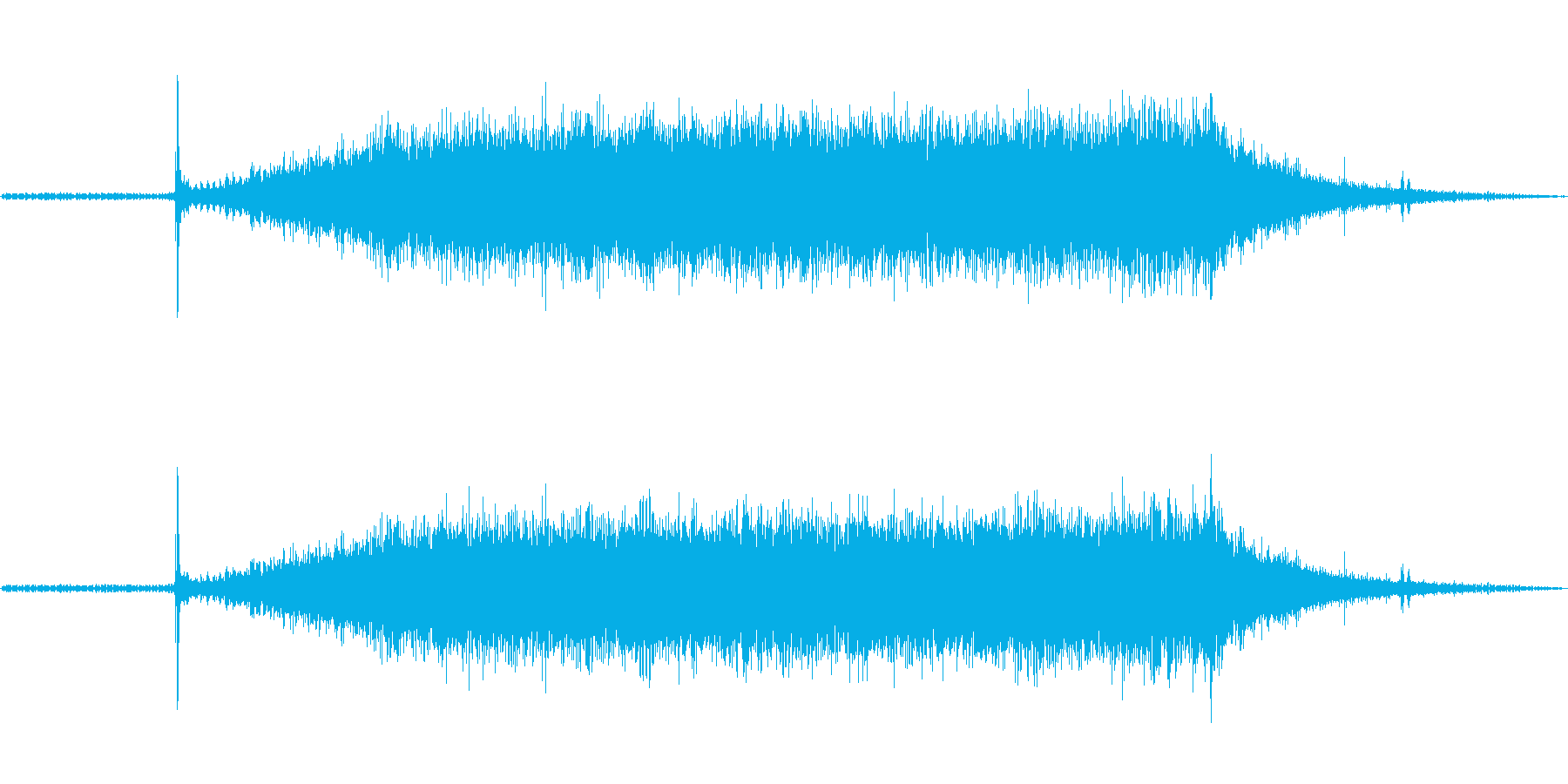 ドライヤーの音。の再生済みの波形