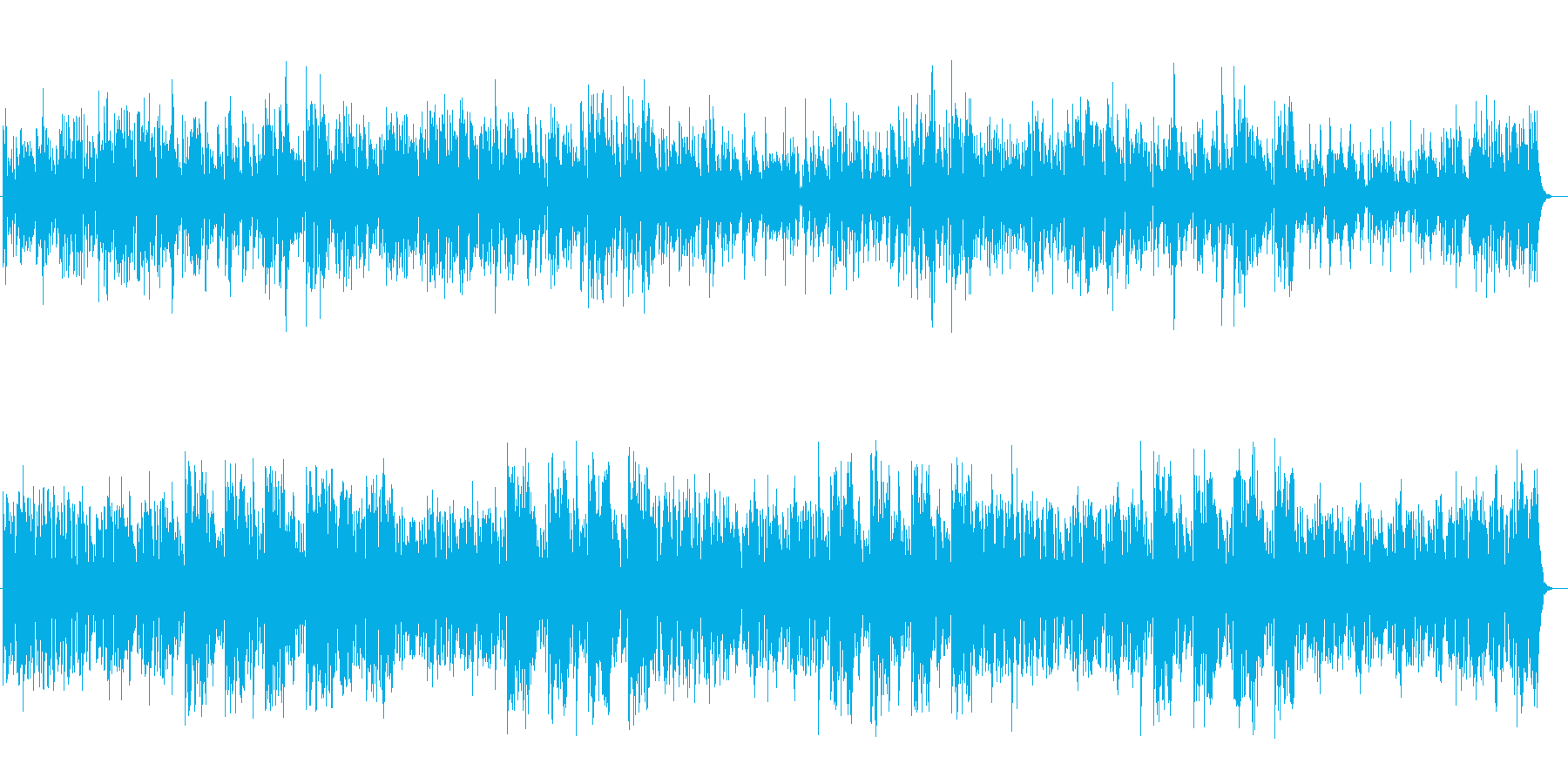 幻想的なピアノの音色が印象的な曲の再生済みの波形