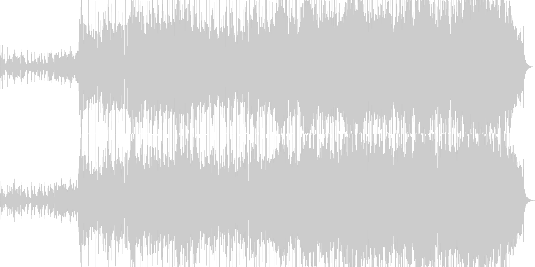 きらきらしたオーケストラ風のBGM2の未再生の波形