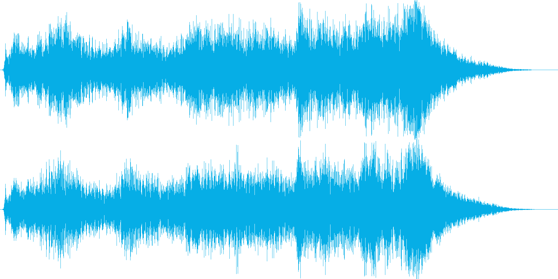 オープニングBGMイメージの再生済みの波形
