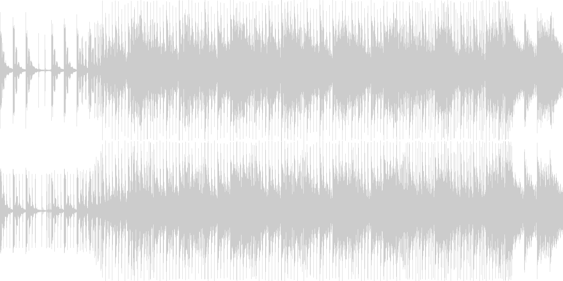 クイズの問題の考え中をイメージして作り…の未再生の波形