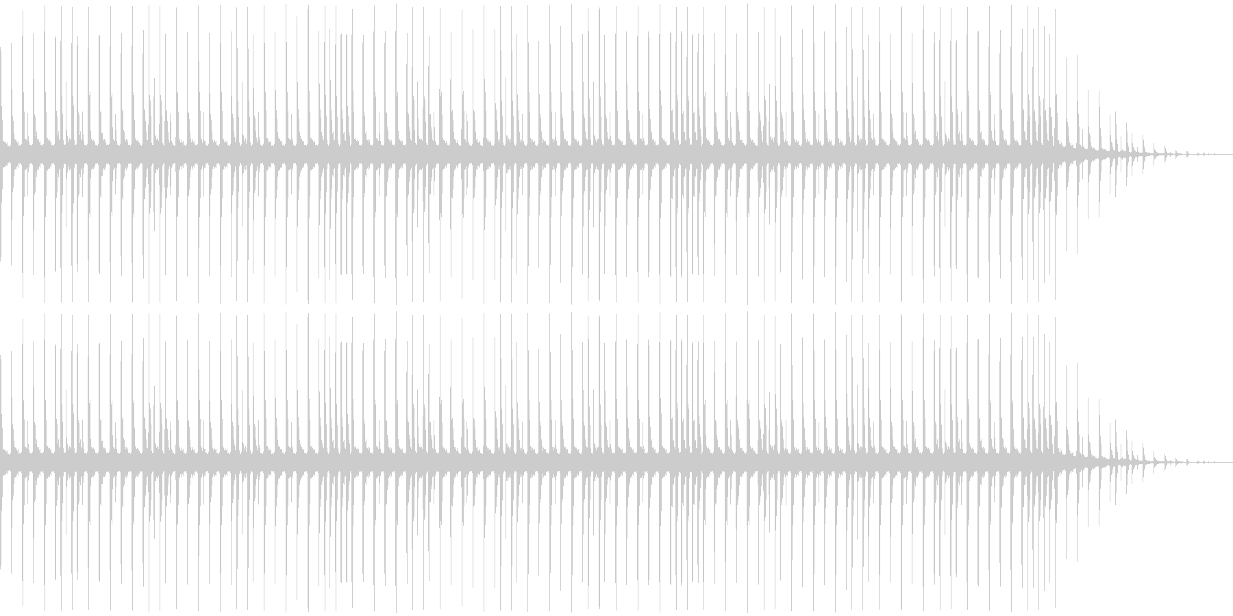 昔のパソコンの音源を使ったリズムループの未再生の波形