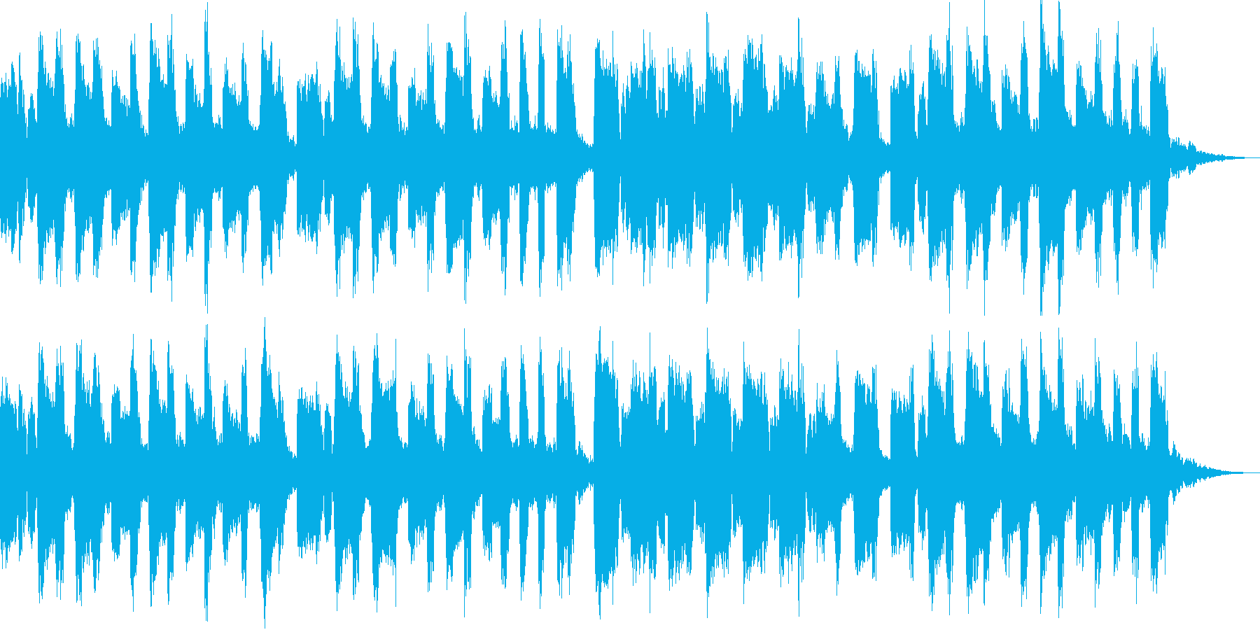子供向けの穏やかなBGMの再生済みの波形