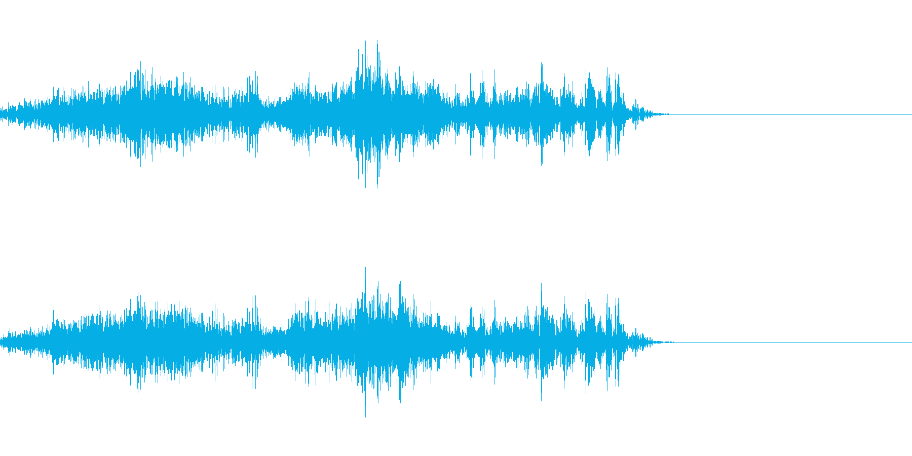 ゾンビの発声にの再生済みの波形