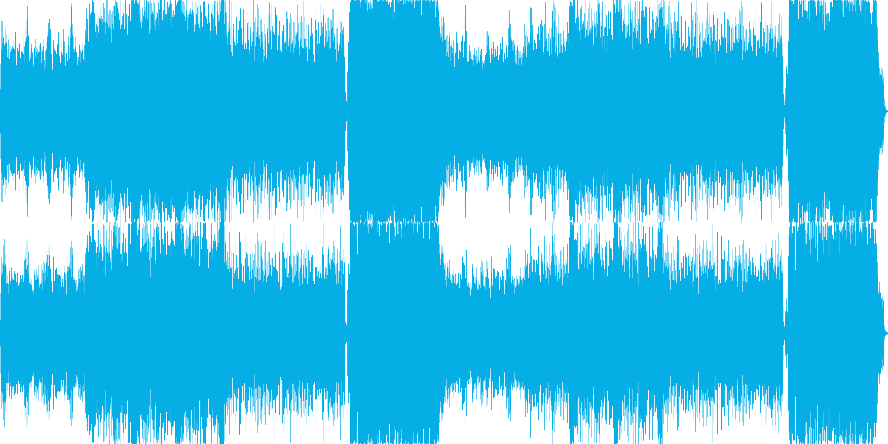 斬新な戦闘曲に近い緊迫した曲です。の再生済みの波形