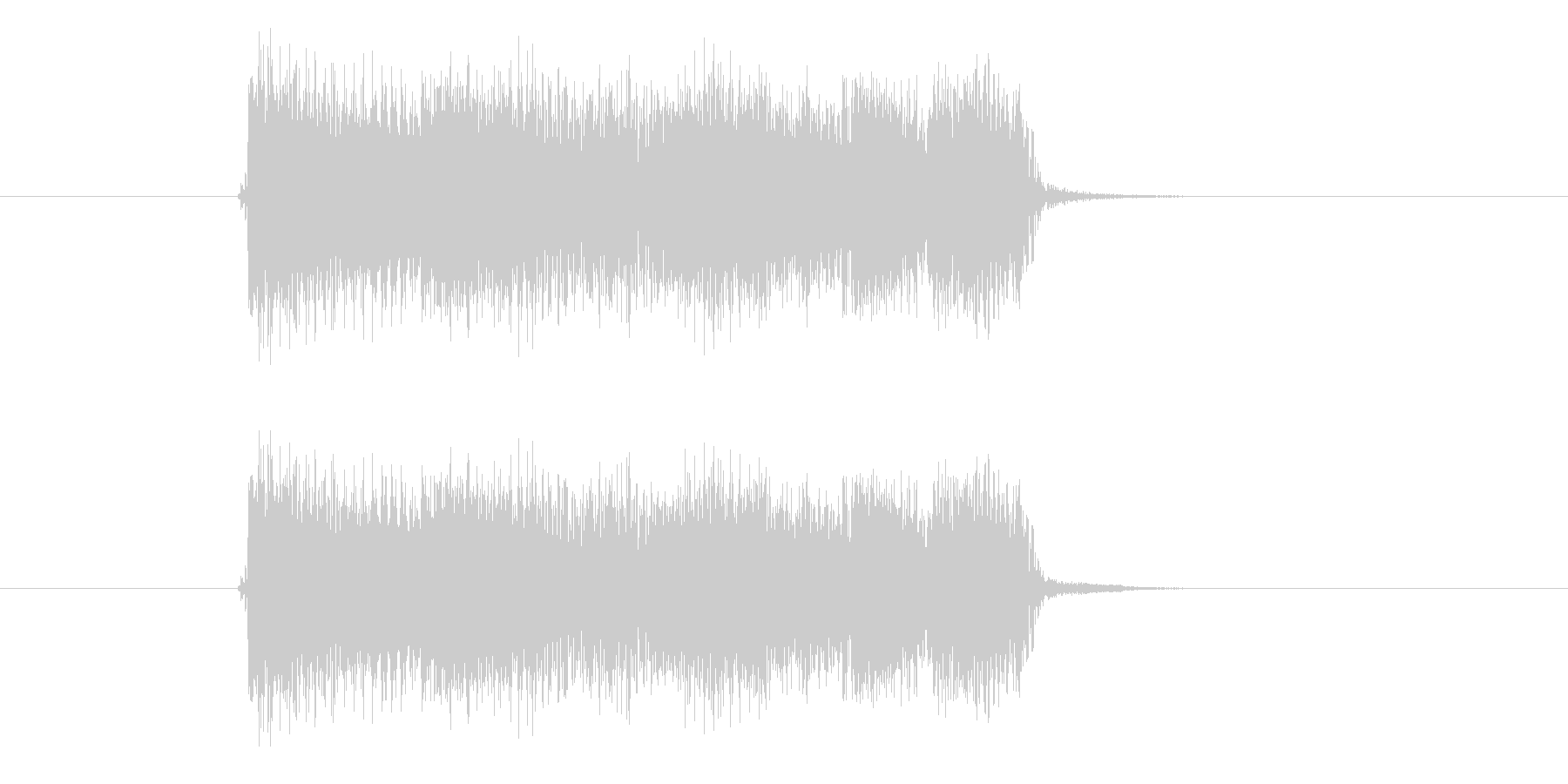 激しいギター音(弦、弾く)の未再生の波形