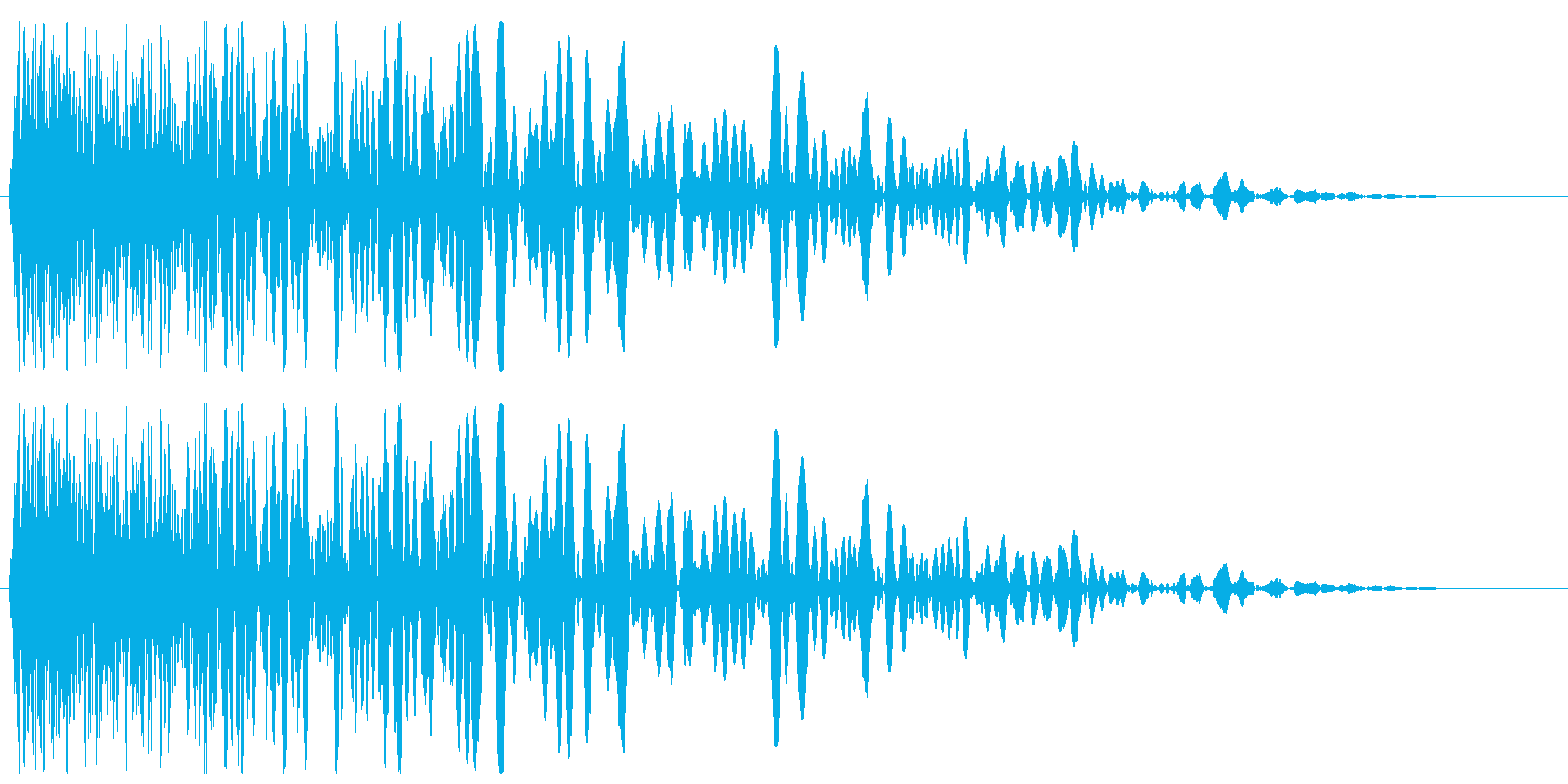 チューン(発射系の音)シンプルの再生済みの波形