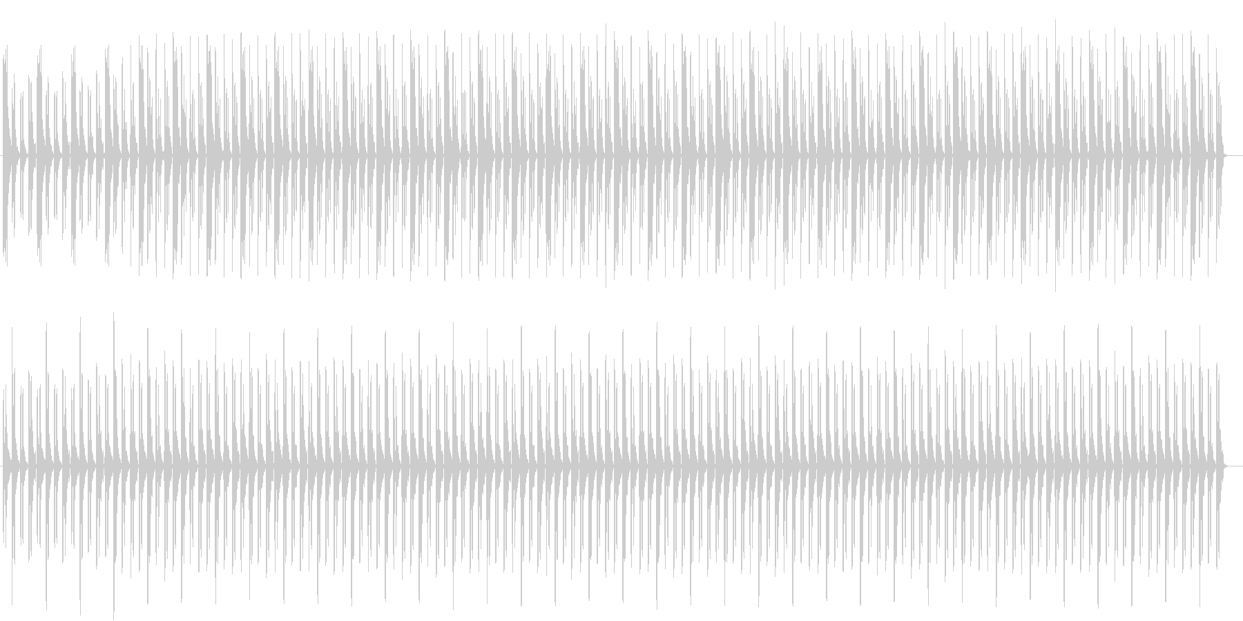緊張感のある時計・心臓・装置などの音の未再生の波形