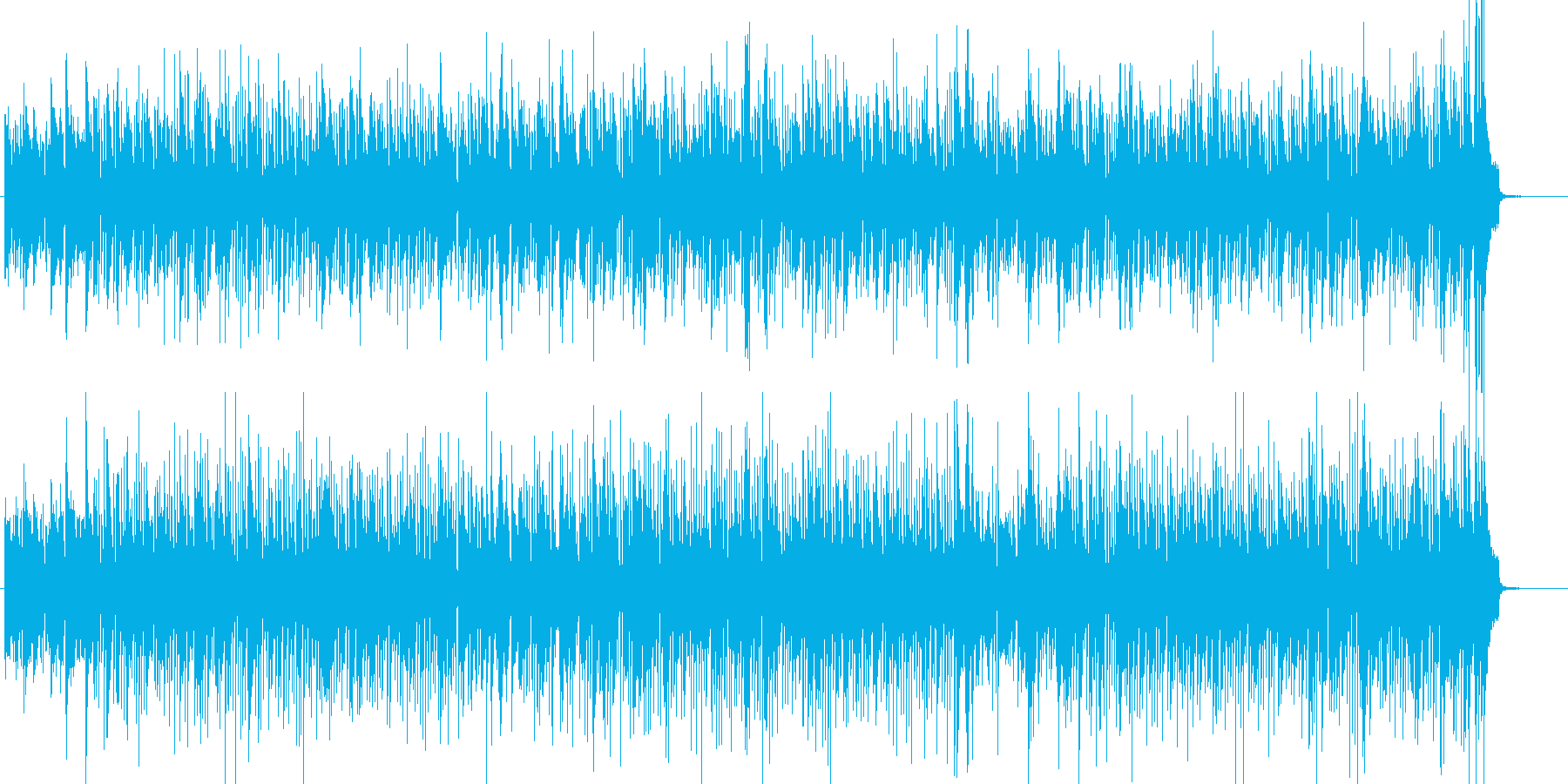 生ライブ感のあるドラムとピアノ、映像用の再生済みの波形
