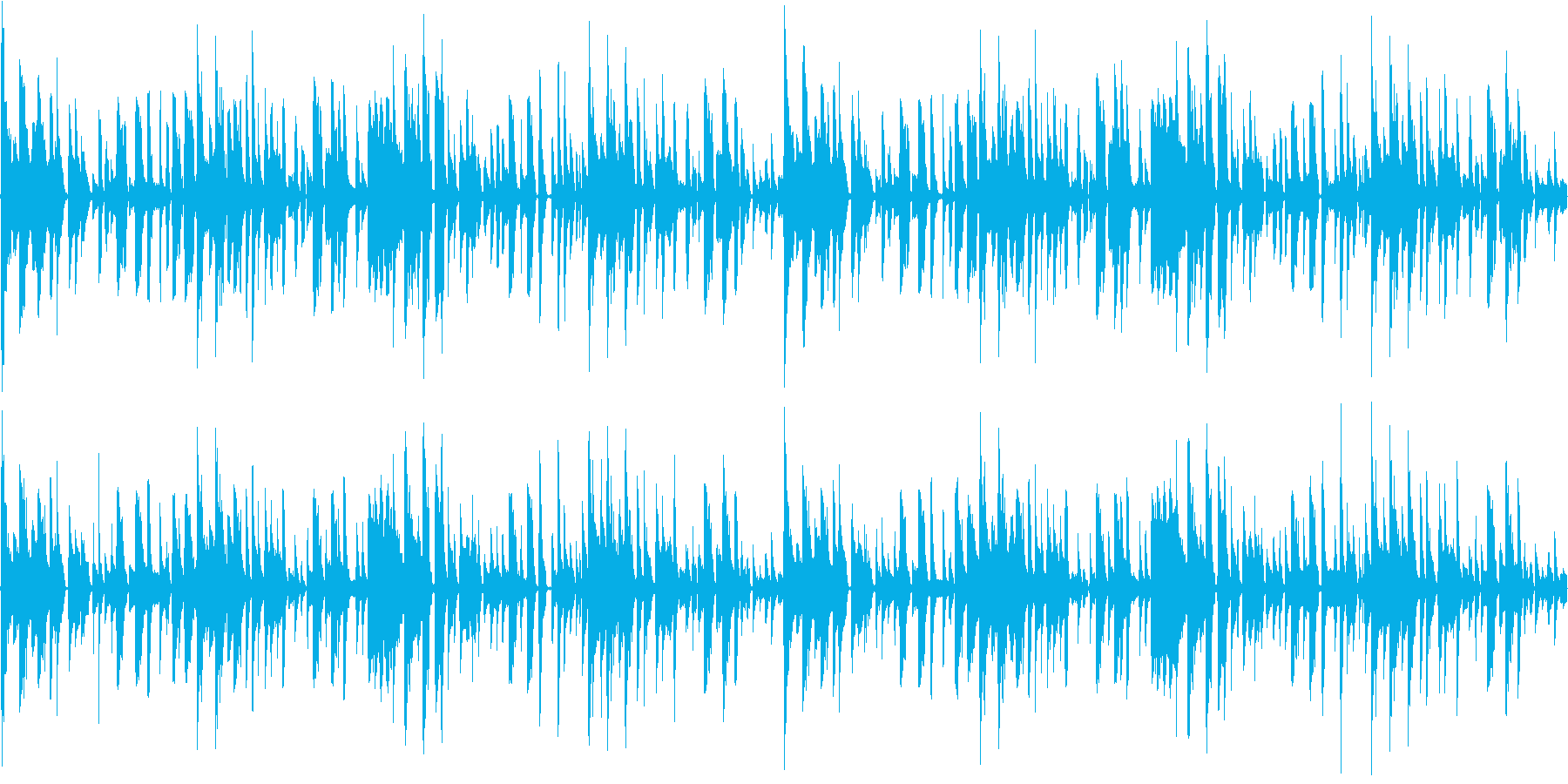 114bpm、キレのある16ビートの再生済みの波形
