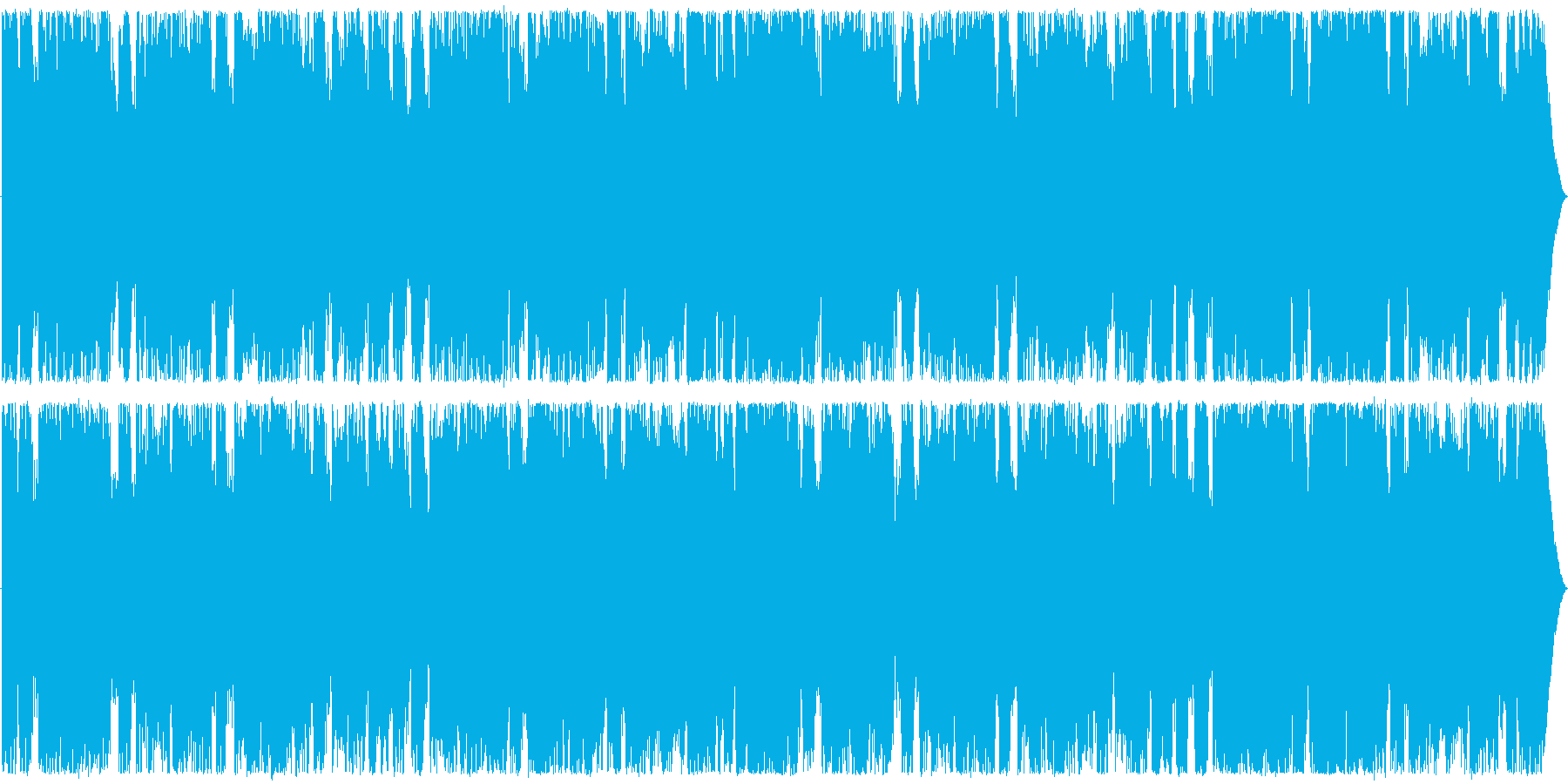 明るく楽しい未来を予感させる曲の再生済みの波形