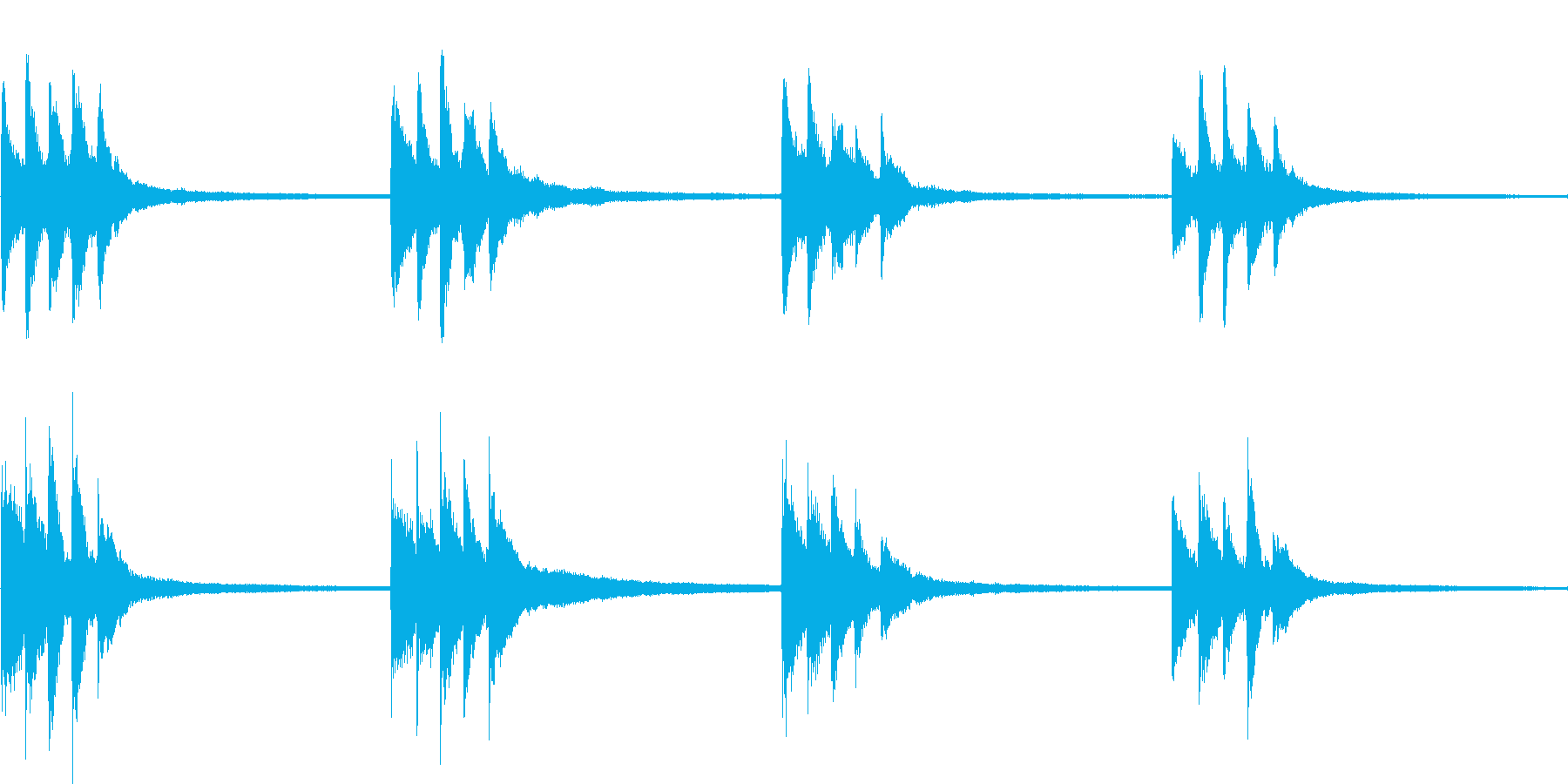 ブランドイメージCMに最適な爽やかな楽曲の再生済みの波形