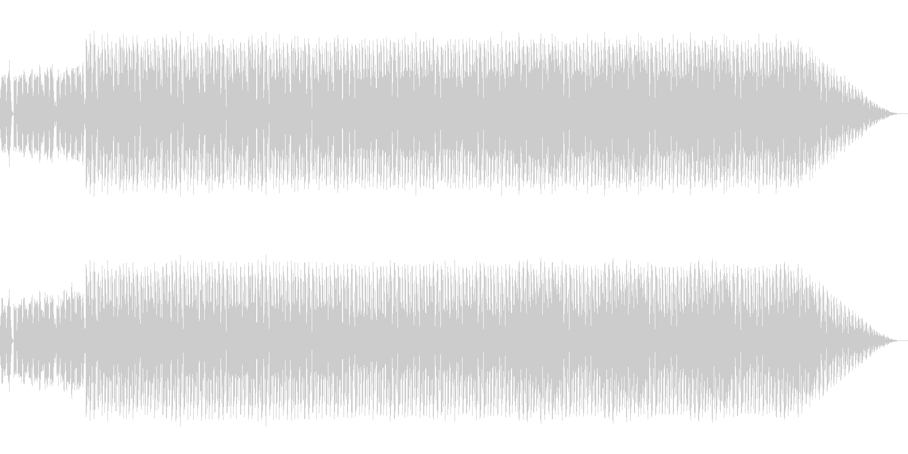 疾走感のあるかっこいいテクノ音楽の未再生の波形