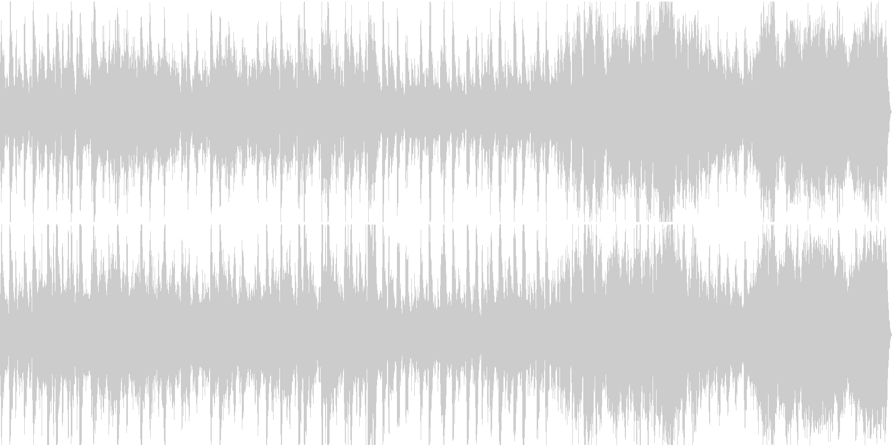 緊迫感のあるオーケストラ風行進曲の未再生の波形