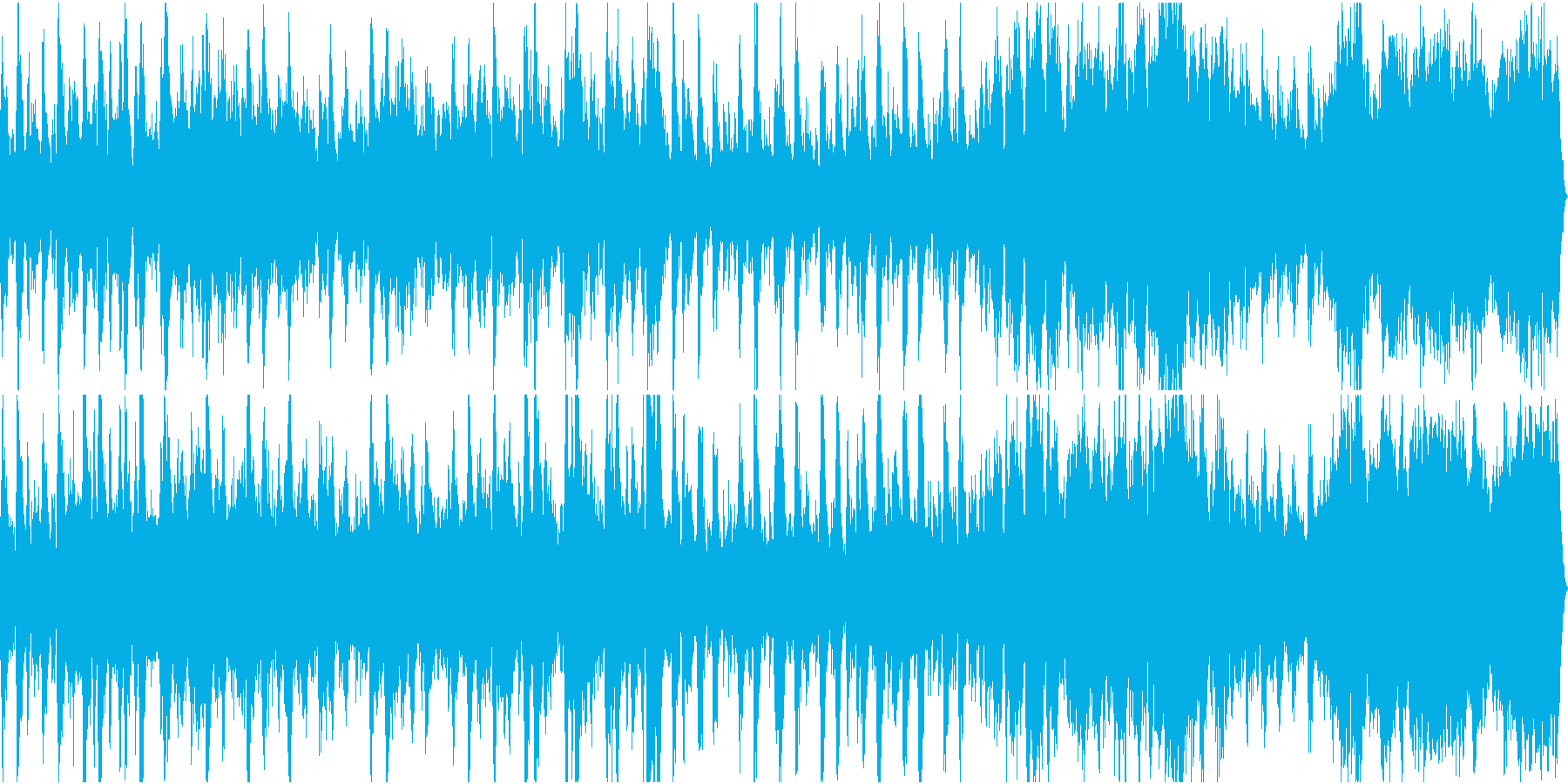 緊迫感のあるオーケストラ風行進曲の再生済みの波形