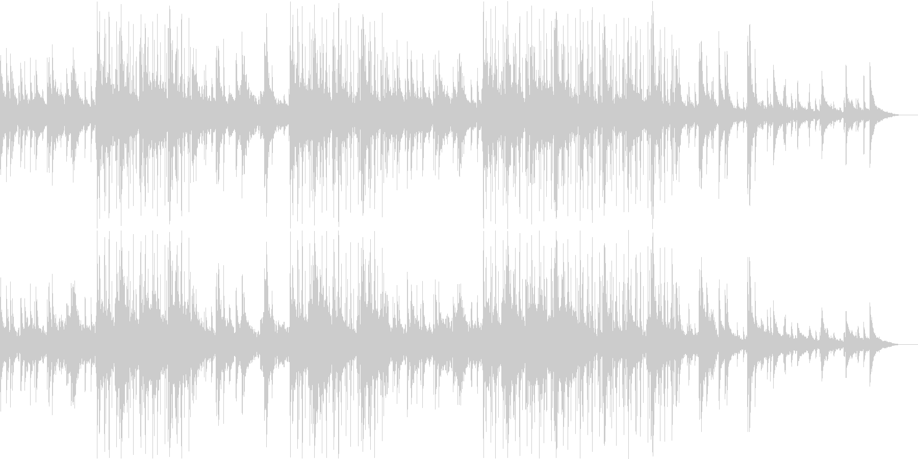 ほっこりとまどろむようなJazzyな曲の未再生の波形