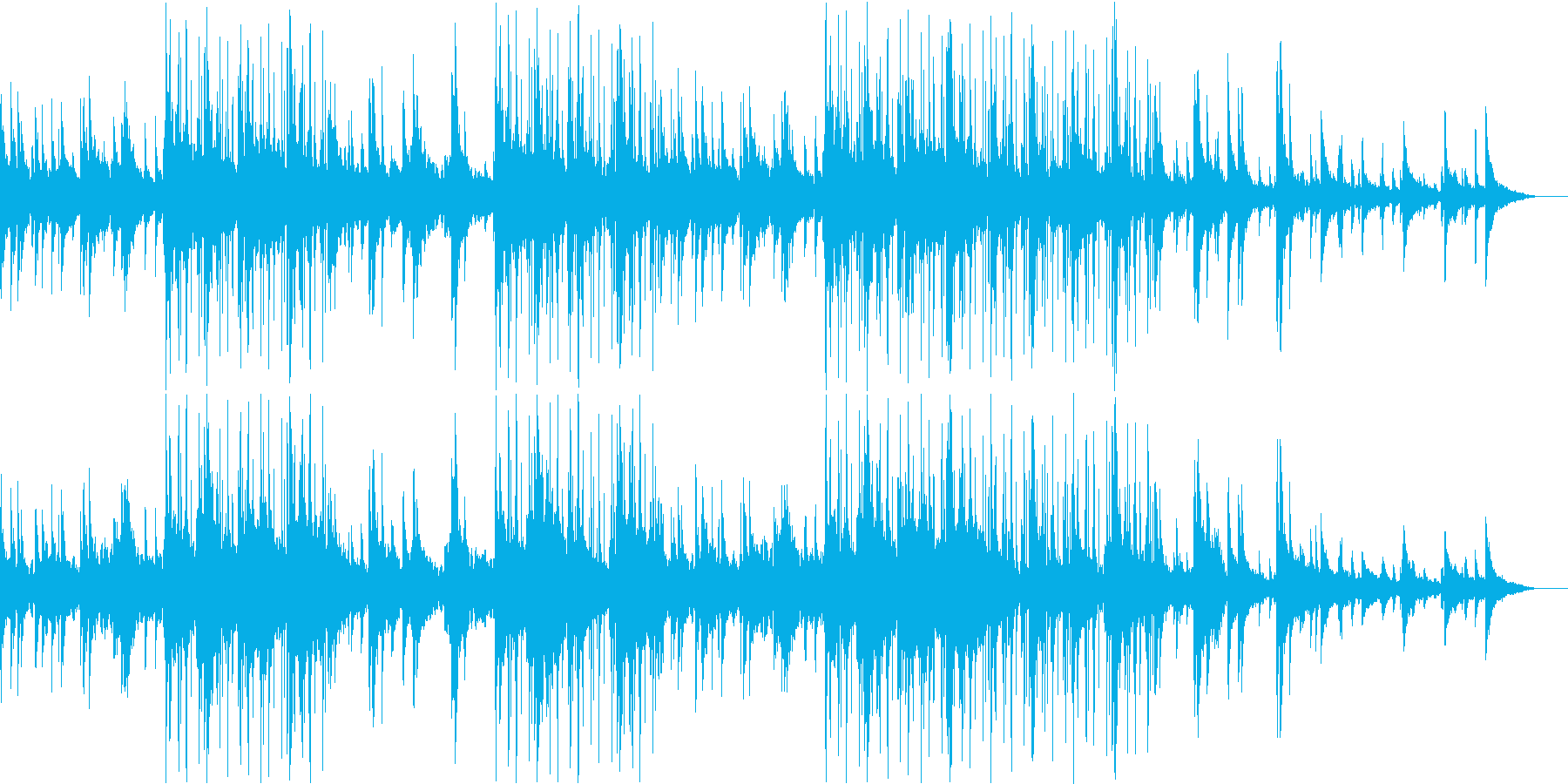 ほっこりとまどろむようなJazzyな曲の再生済みの波形