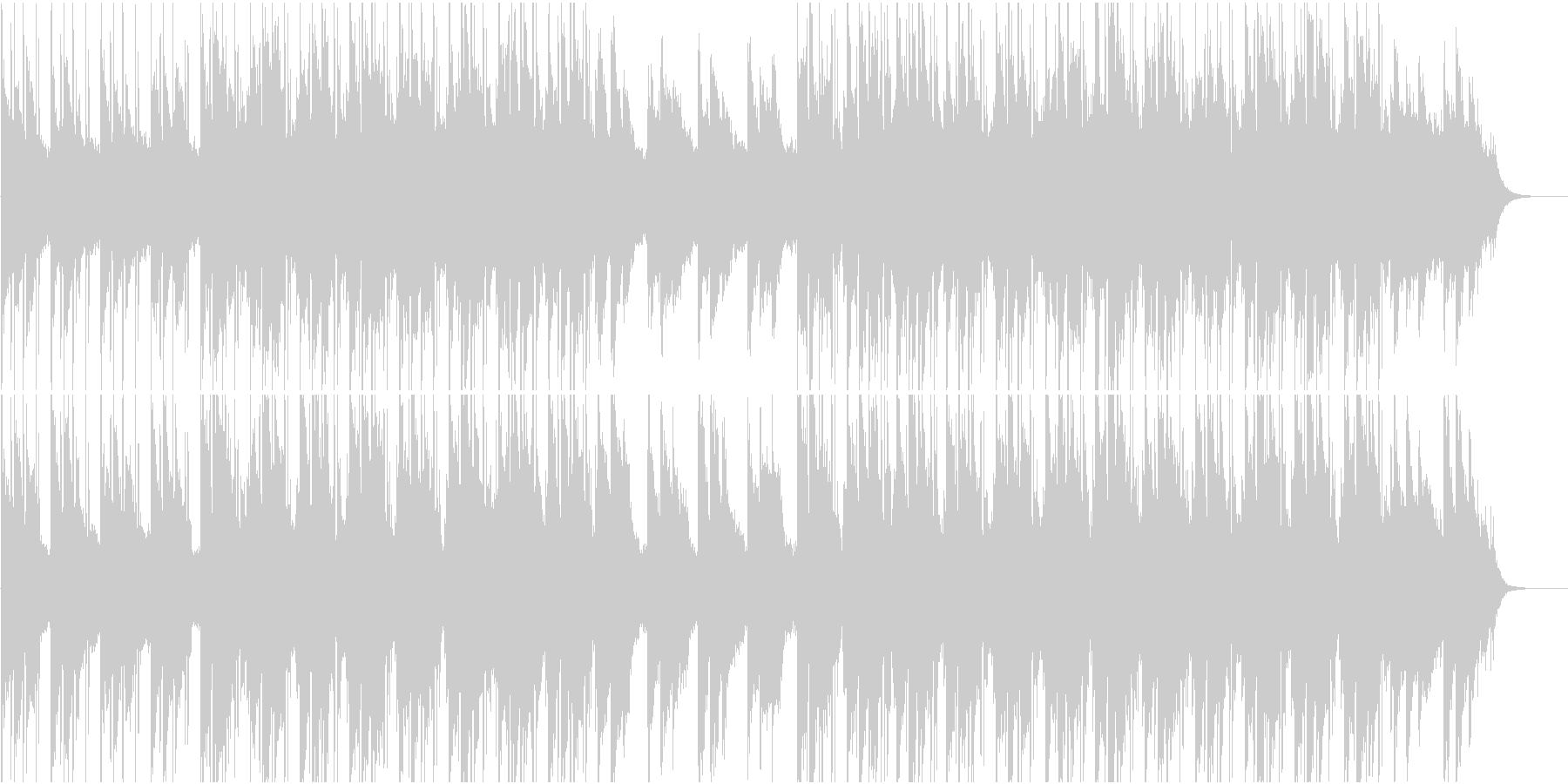近未来的な雰囲気を持つBGM(WAV)の未再生の波形