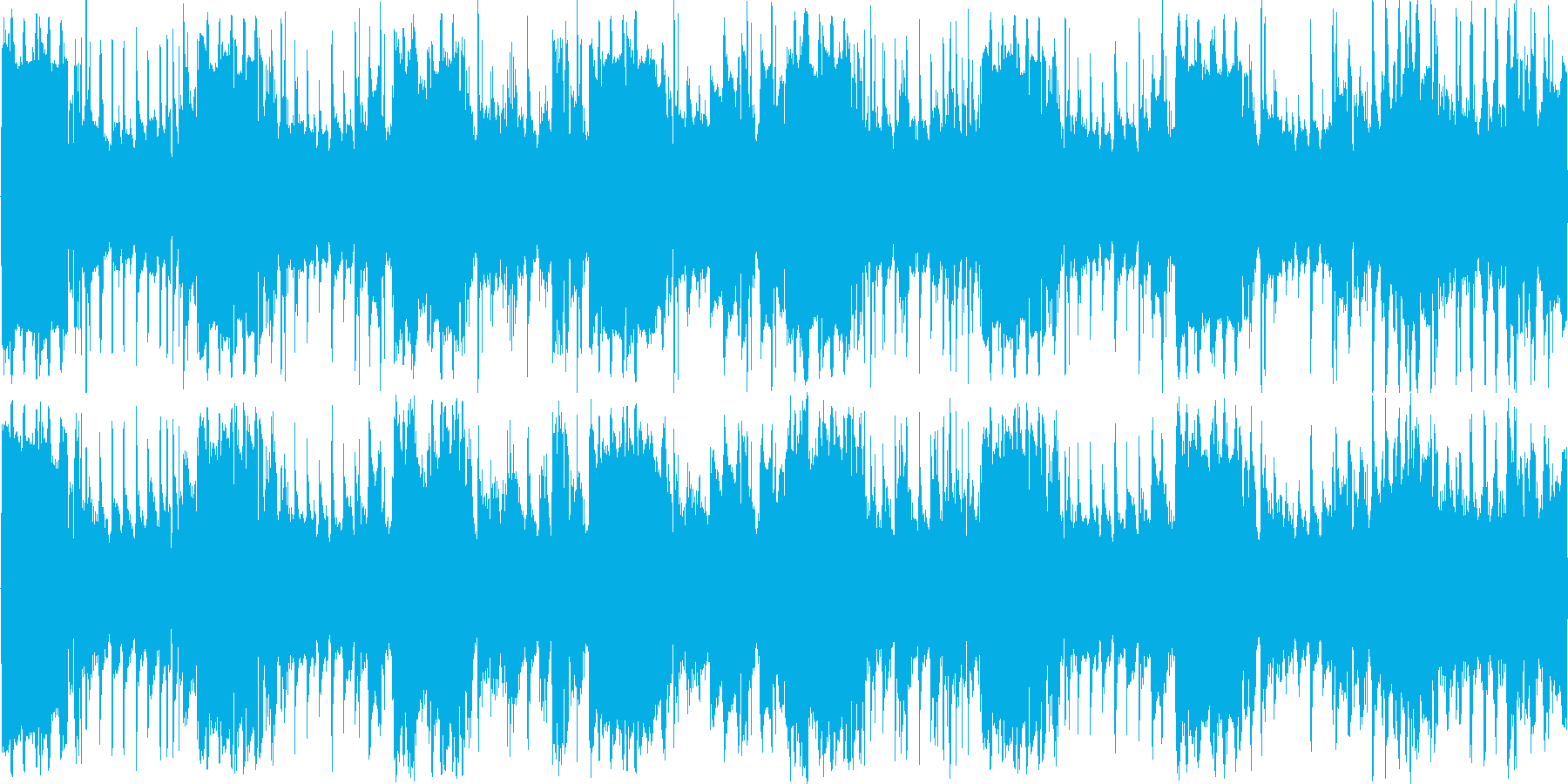 サスペンス系BGMループ音源の再生済みの波形