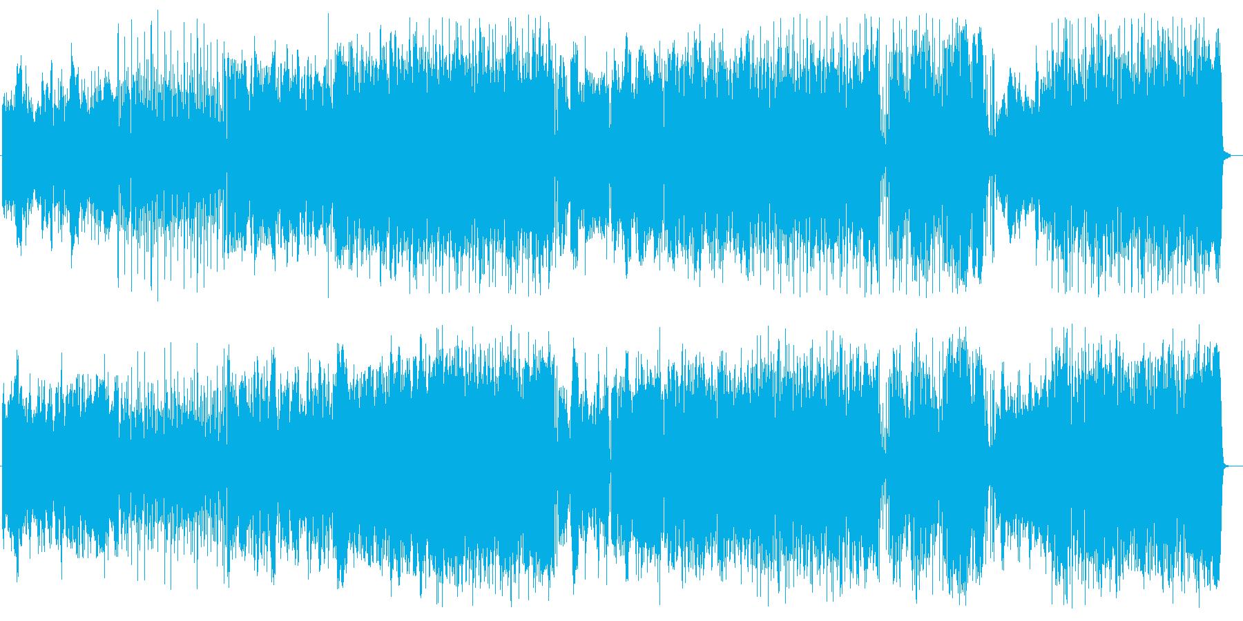 夏の終わりの切ない感じの曲の再生済みの波形