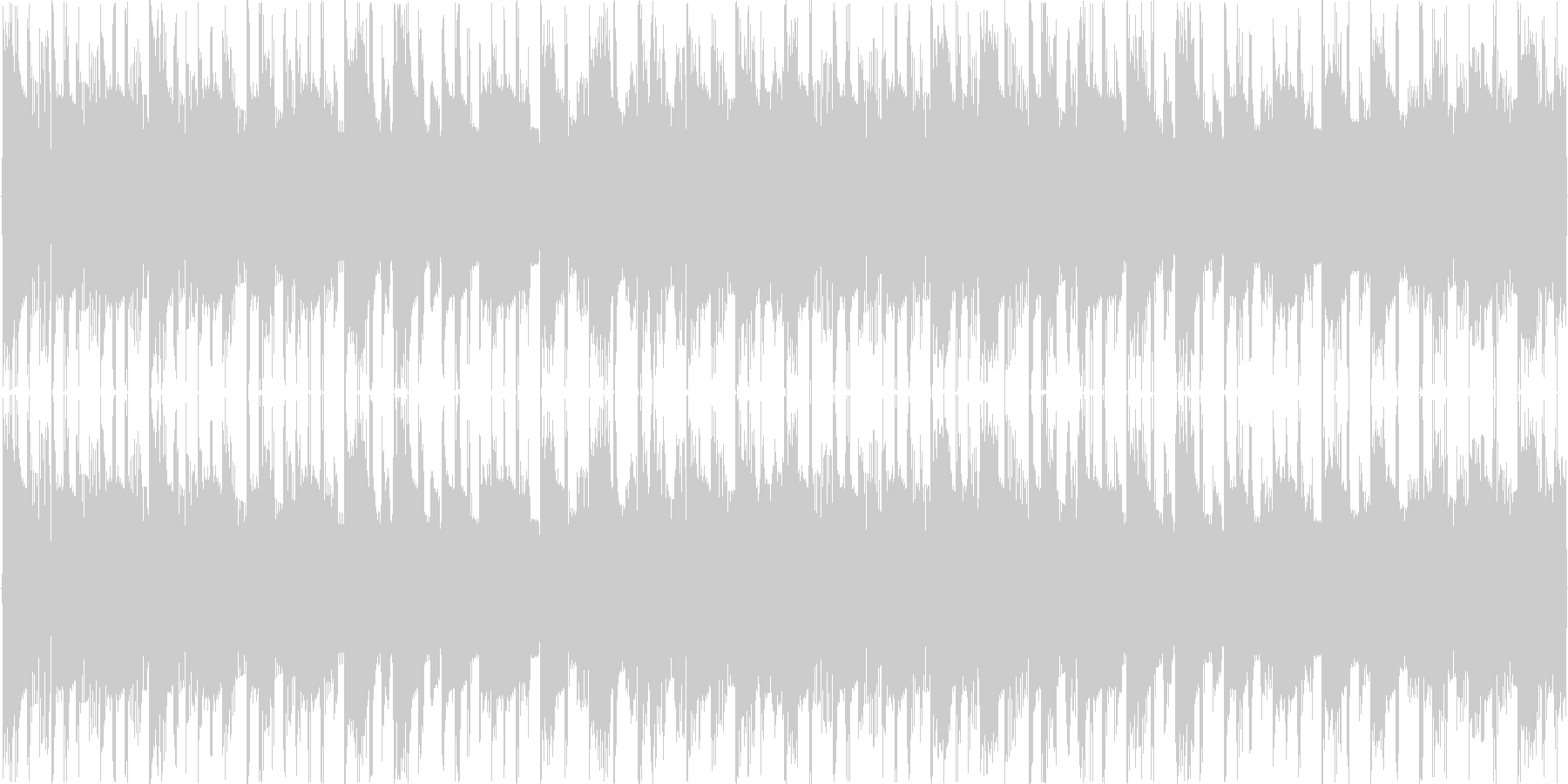 電子的な音で繰り返される楽曲です。の未再生の波形