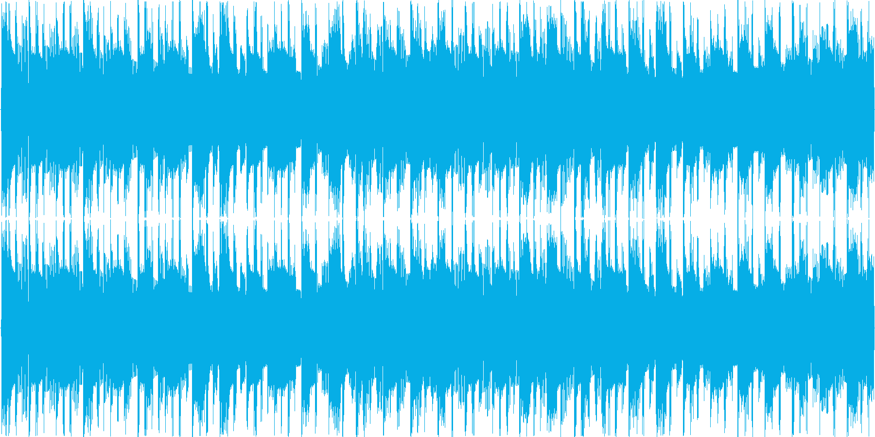 電子的な音で繰り返される楽曲です。の再生済みの波形