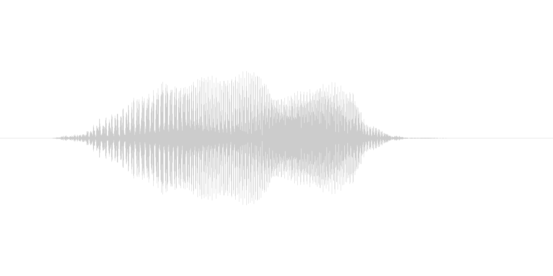 はっ!(Type-C)の未再生の波形