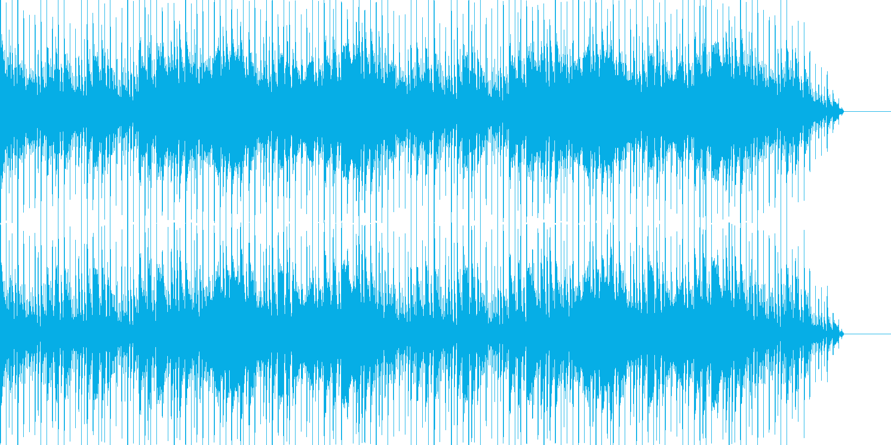 海のリゾートをイメージしたオシャレな曲の再生済みの波形