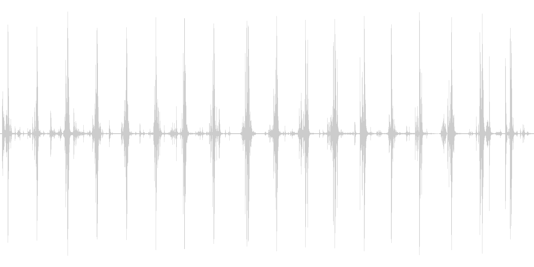 鎧 ロボット 足音の未再生の波形
