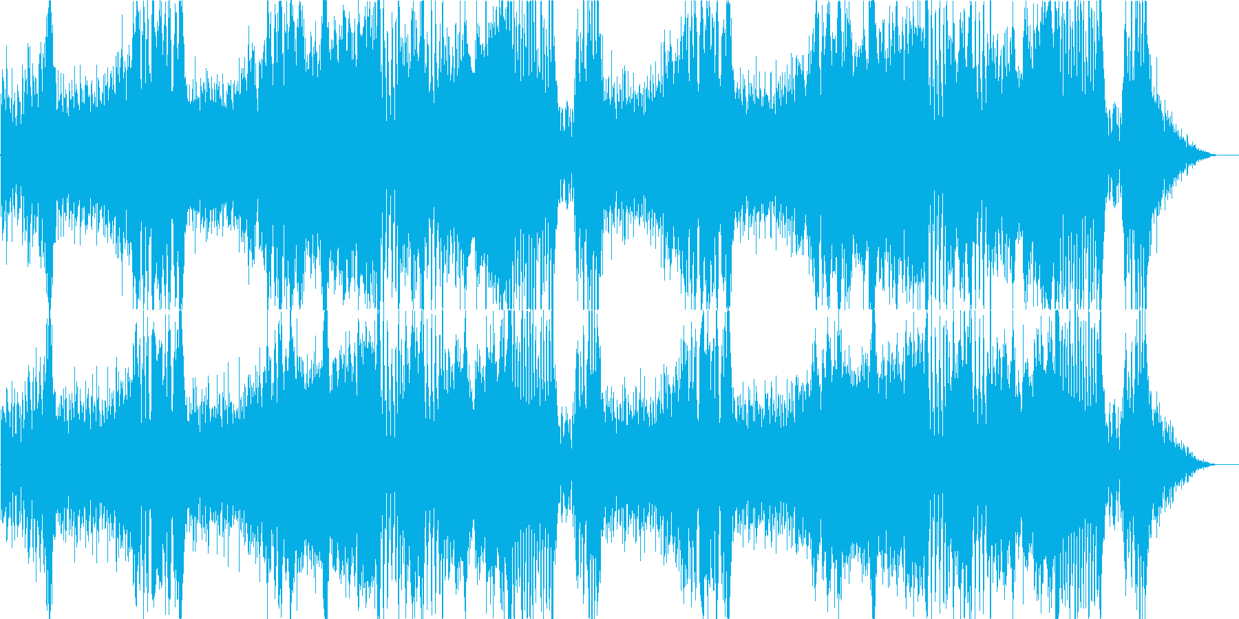 オーケストラ戦闘曲 ドラム入りの再生済みの波形