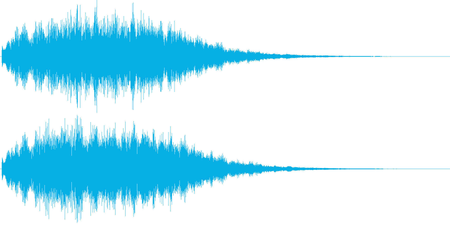 魔法を意識した短いシーン効果音です。の再生済みの波形