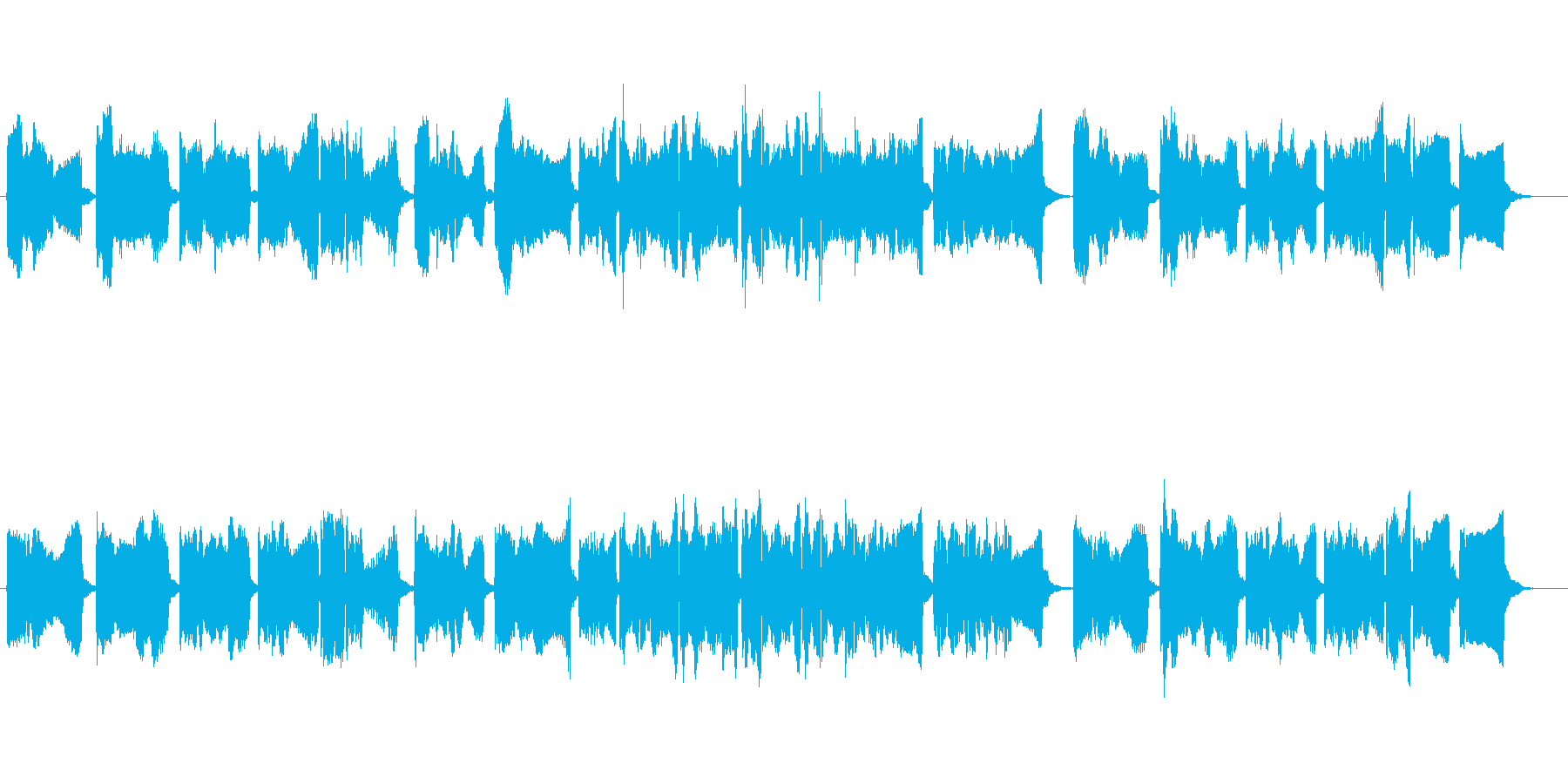 ホラー風味のチェロ曲の再生済みの波形