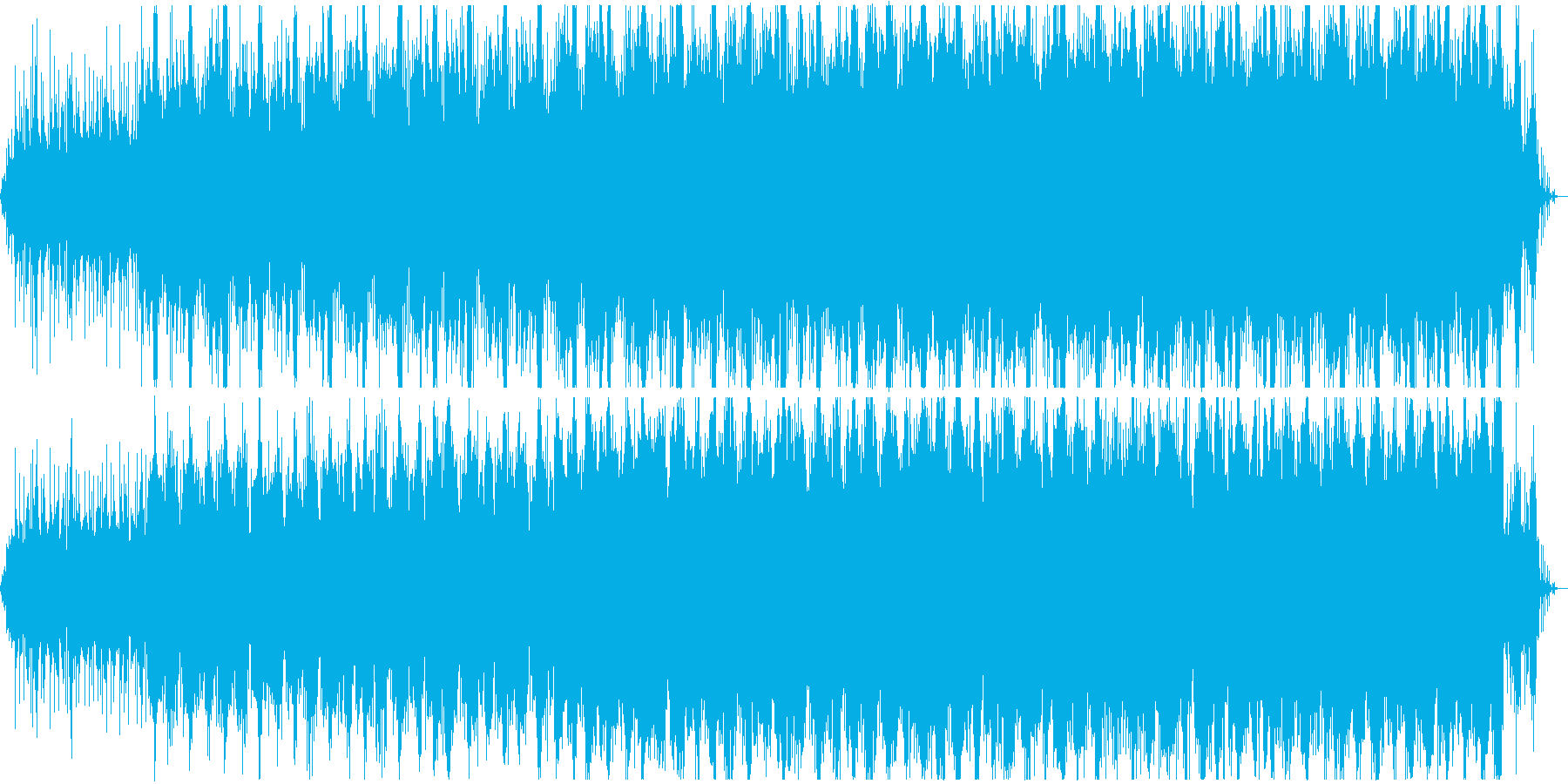 雨音と電子音のエレクトロ・アンビエントの再生済みの波形