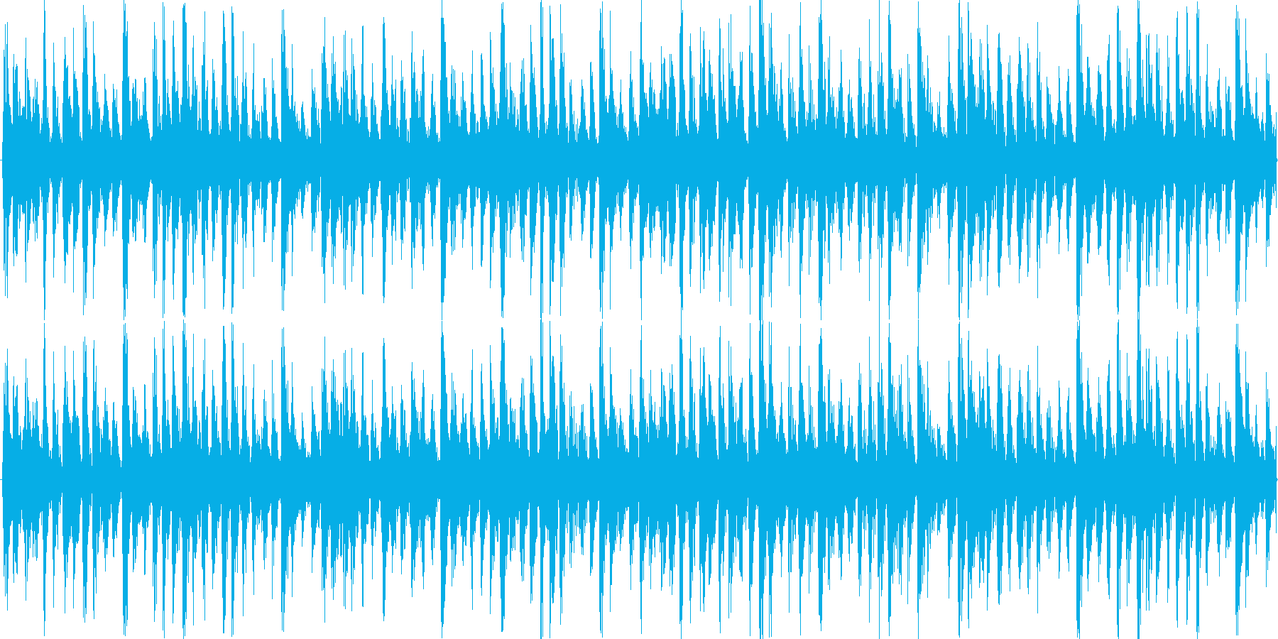 ドラムンベースを基本にした楽曲です。の再生済みの波形