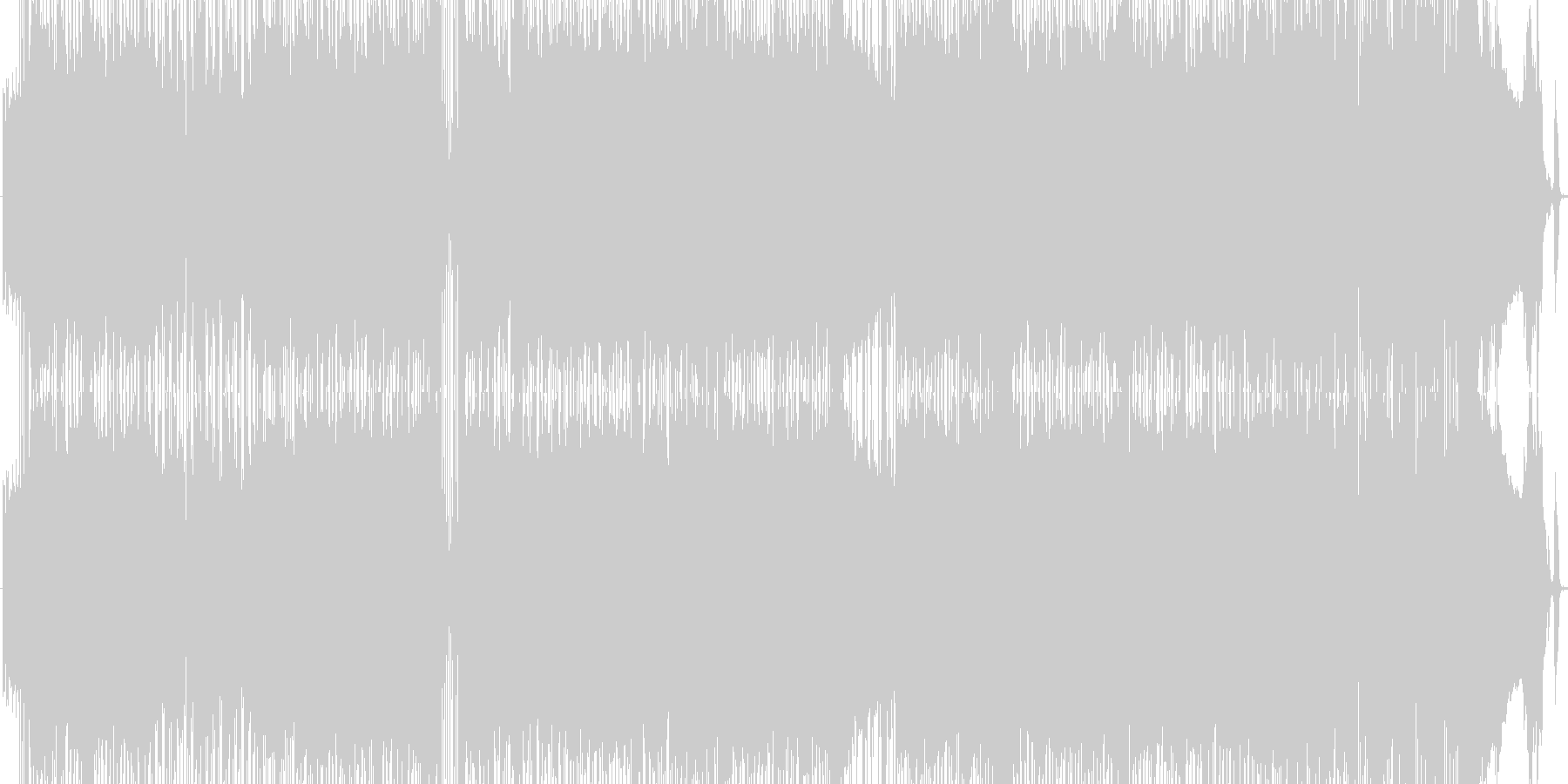 疾走感のあるロックサウンドディスコの未再生の波形
