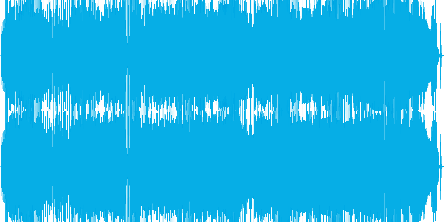 疾走感のあるロックサウンドディスコの再生済みの波形