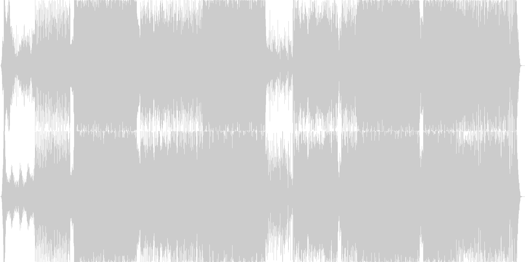 夏の足音が近づいてくるの未再生の波形