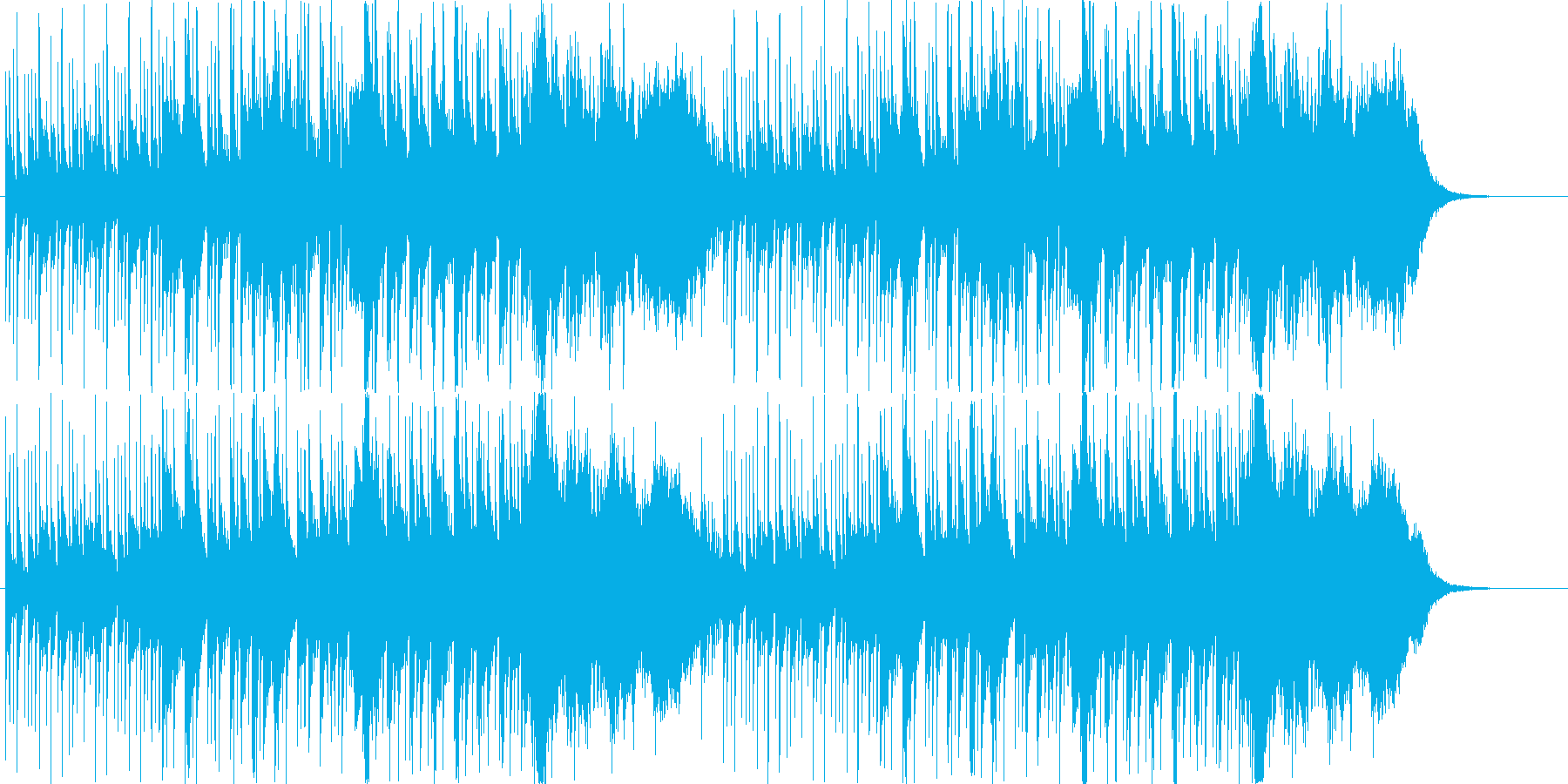 ほのぼのしたマーチ風ジングルの再生済みの波形