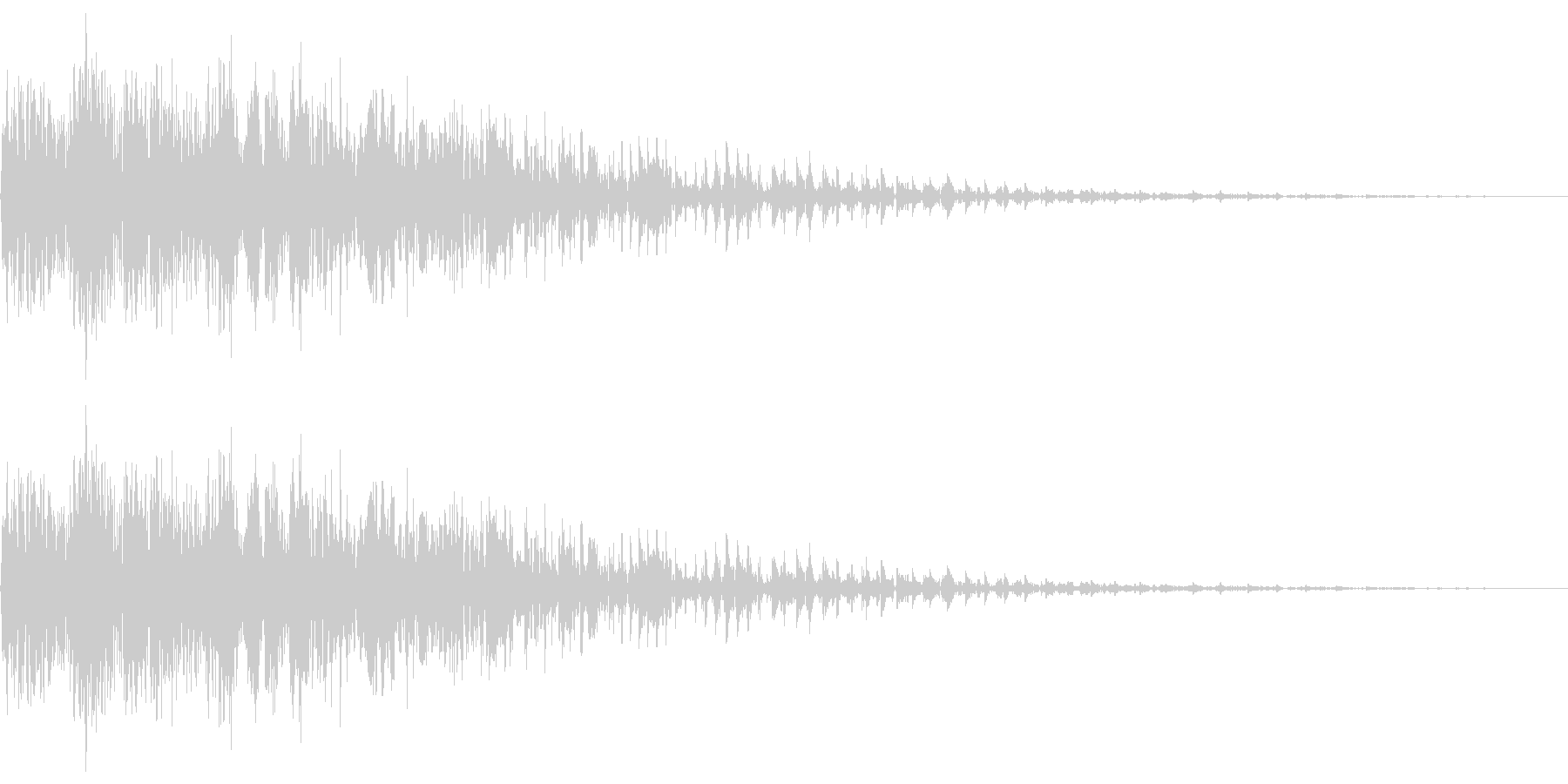 ピユーン(エフェクト_ダウン_低音)の未再生の波形