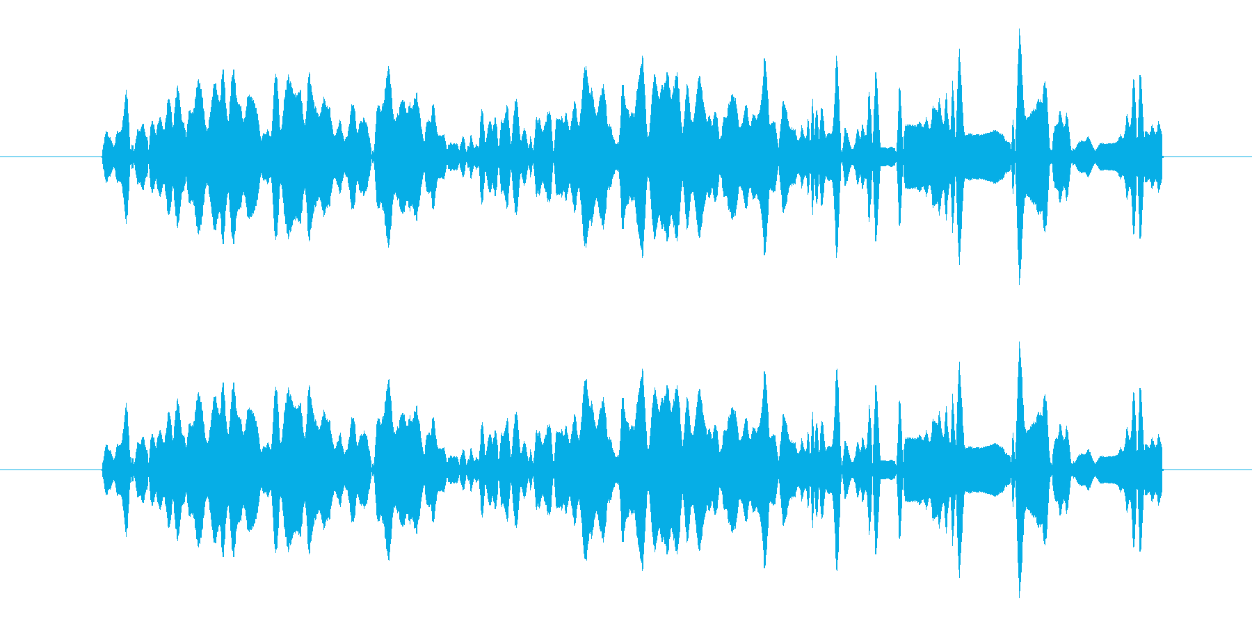 ピッという短いボタン音です。の再生済みの波形