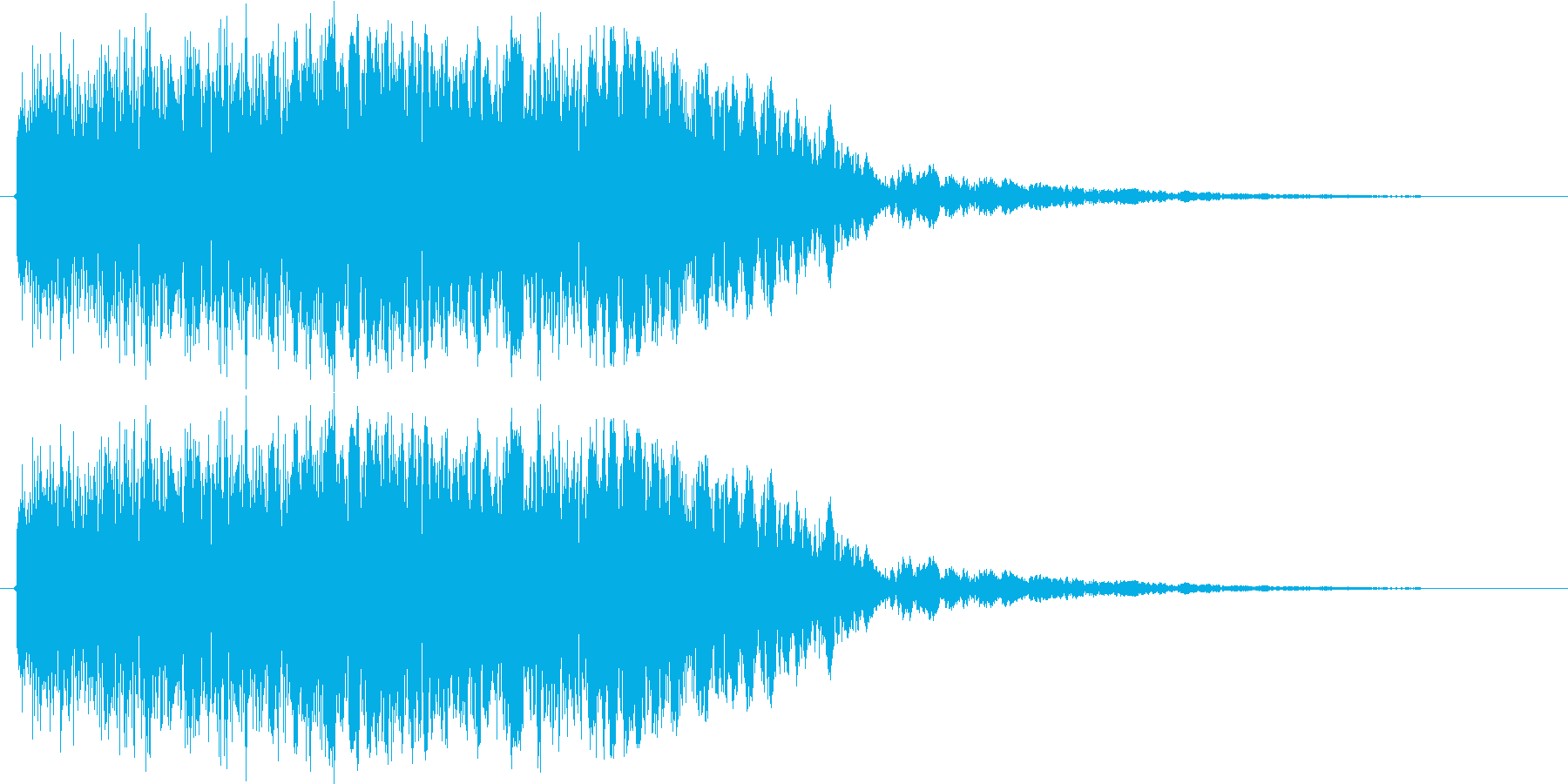 ロボが合体や変形する時の音の再生済みの波形