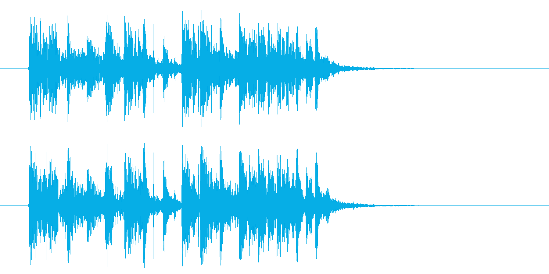 幻想的でミステリアスな音楽の再生済みの波形
