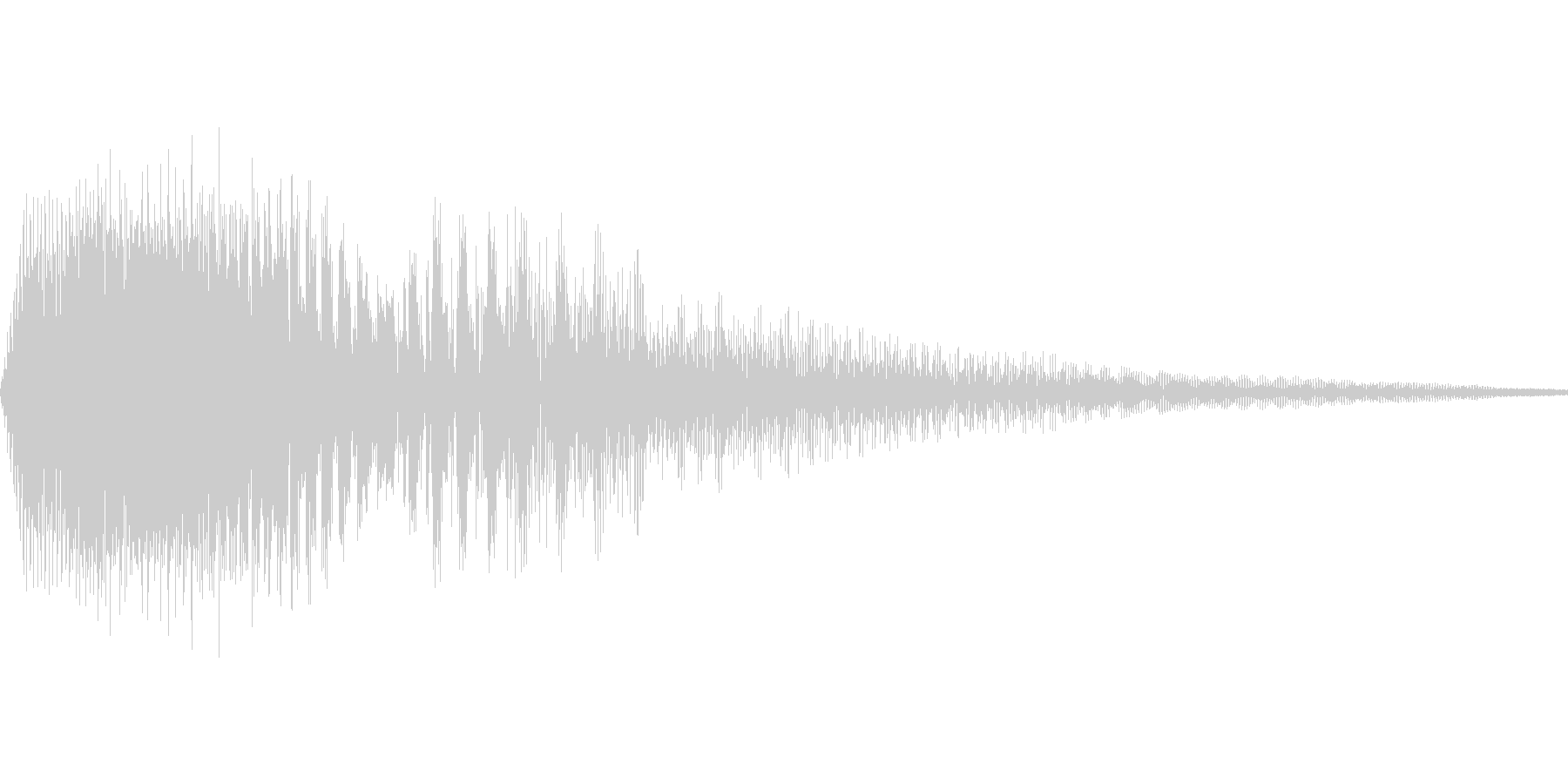 SF風ボタン音の未再生の波形