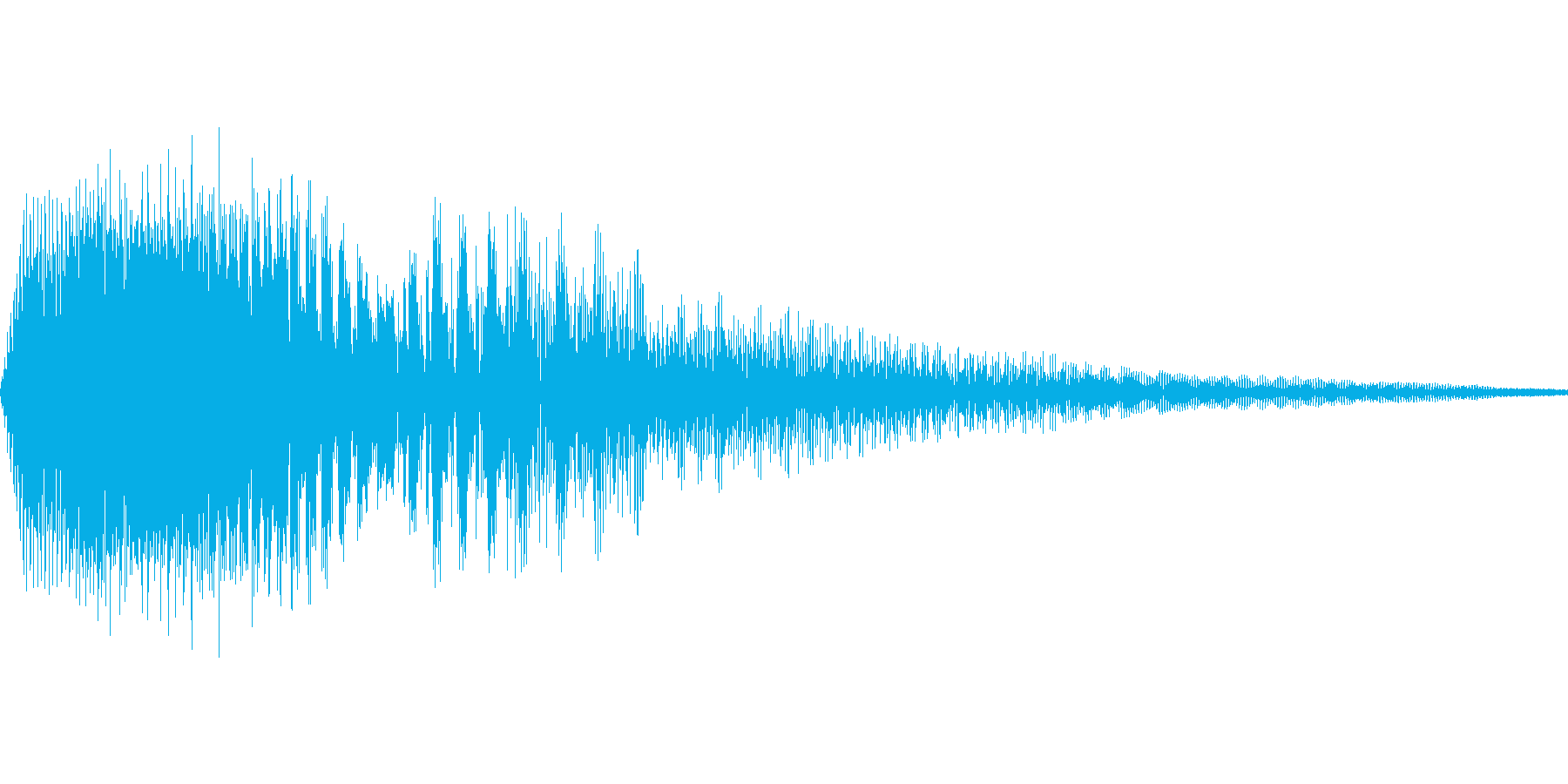 SF風ボタン音の再生済みの波形