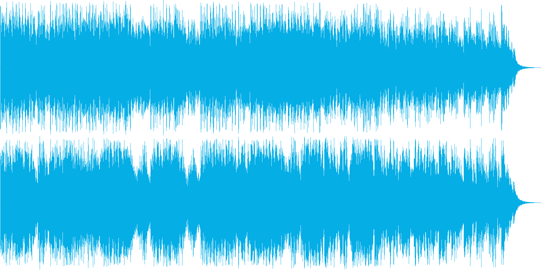 子守歌のようなリラクゼーション曲の再生済みの波形