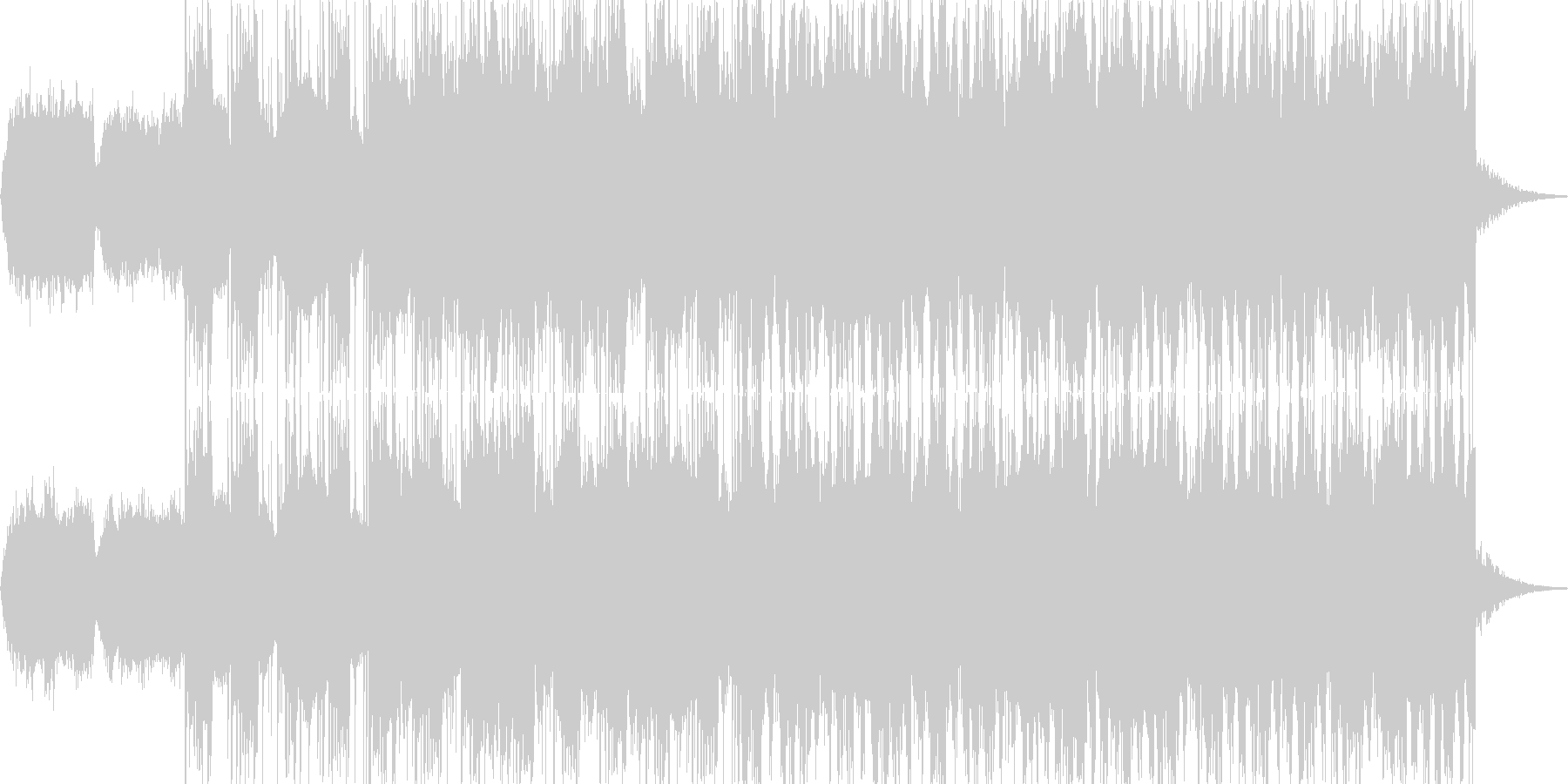 ノスタルジックなBGMの未再生の波形