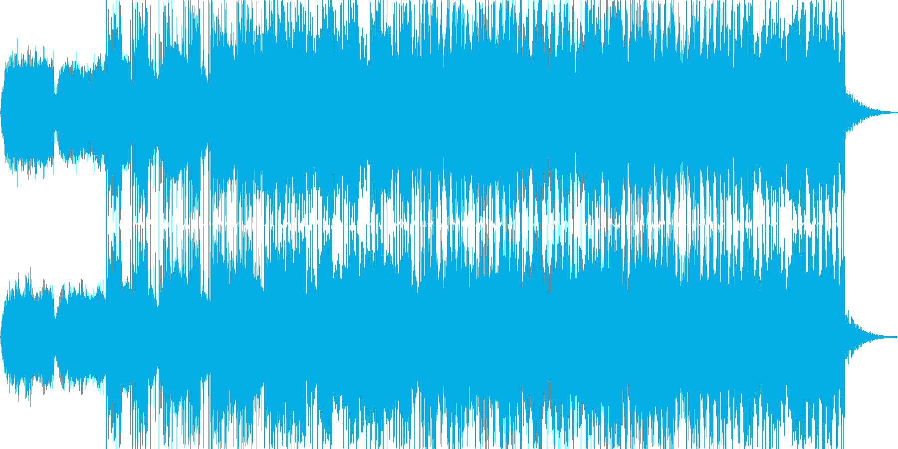 ノスタルジックなBGMの再生済みの波形
